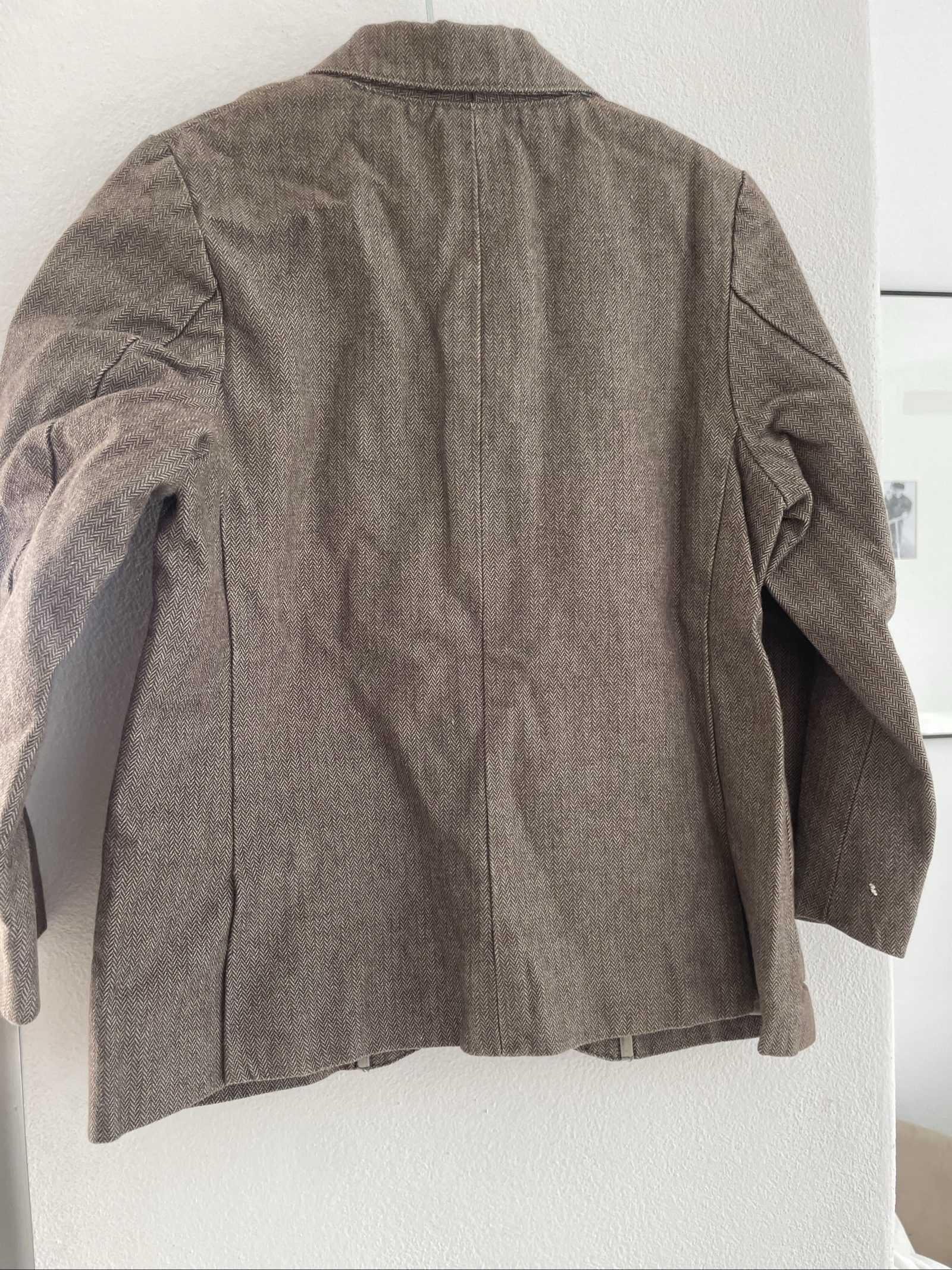 Bonpoint Kids' Brown Herringbone Wool Blend Blazer Size 3 image 5