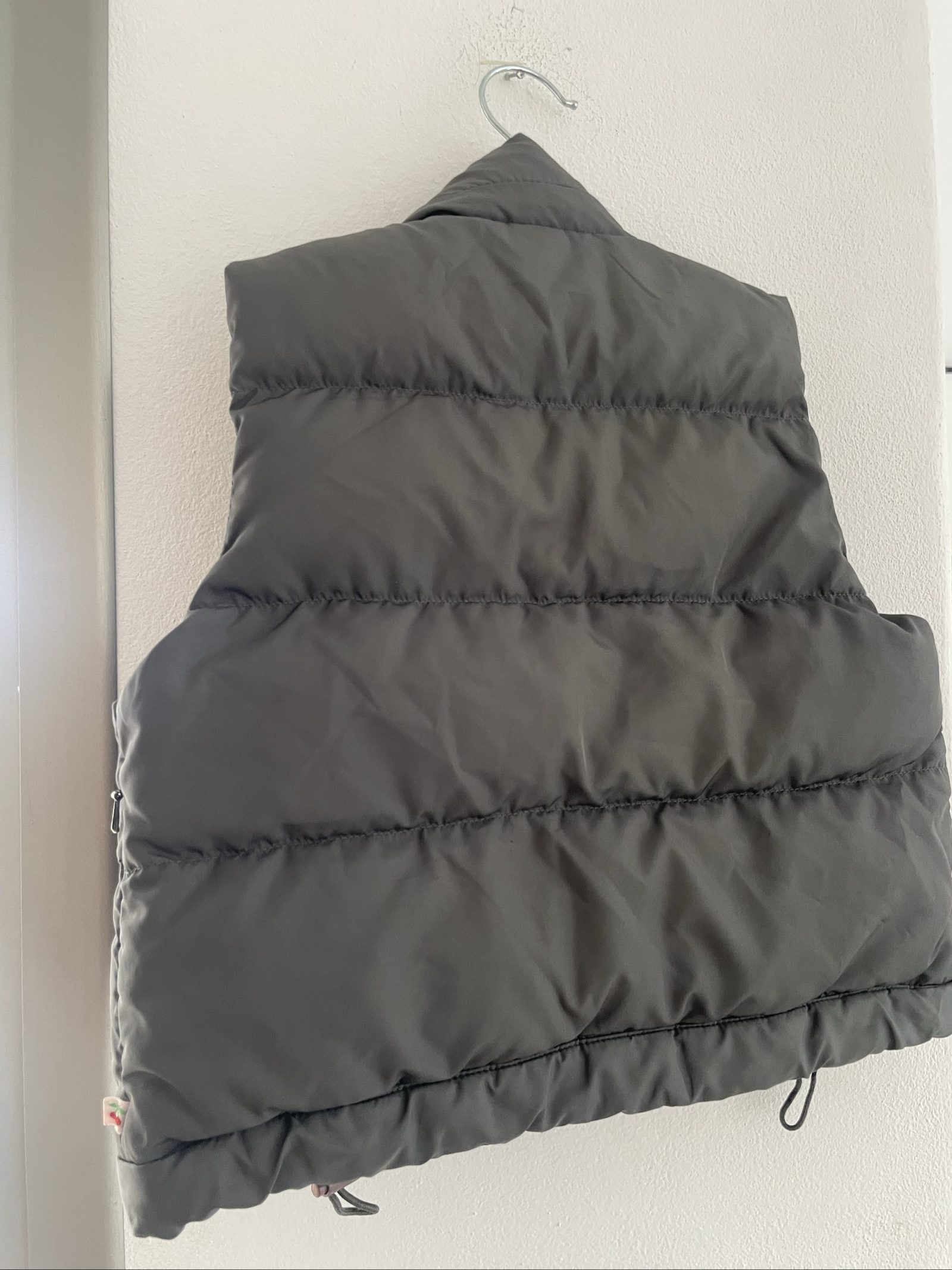 Bonsport Grey Puffer Vest Small Light Padding image 4