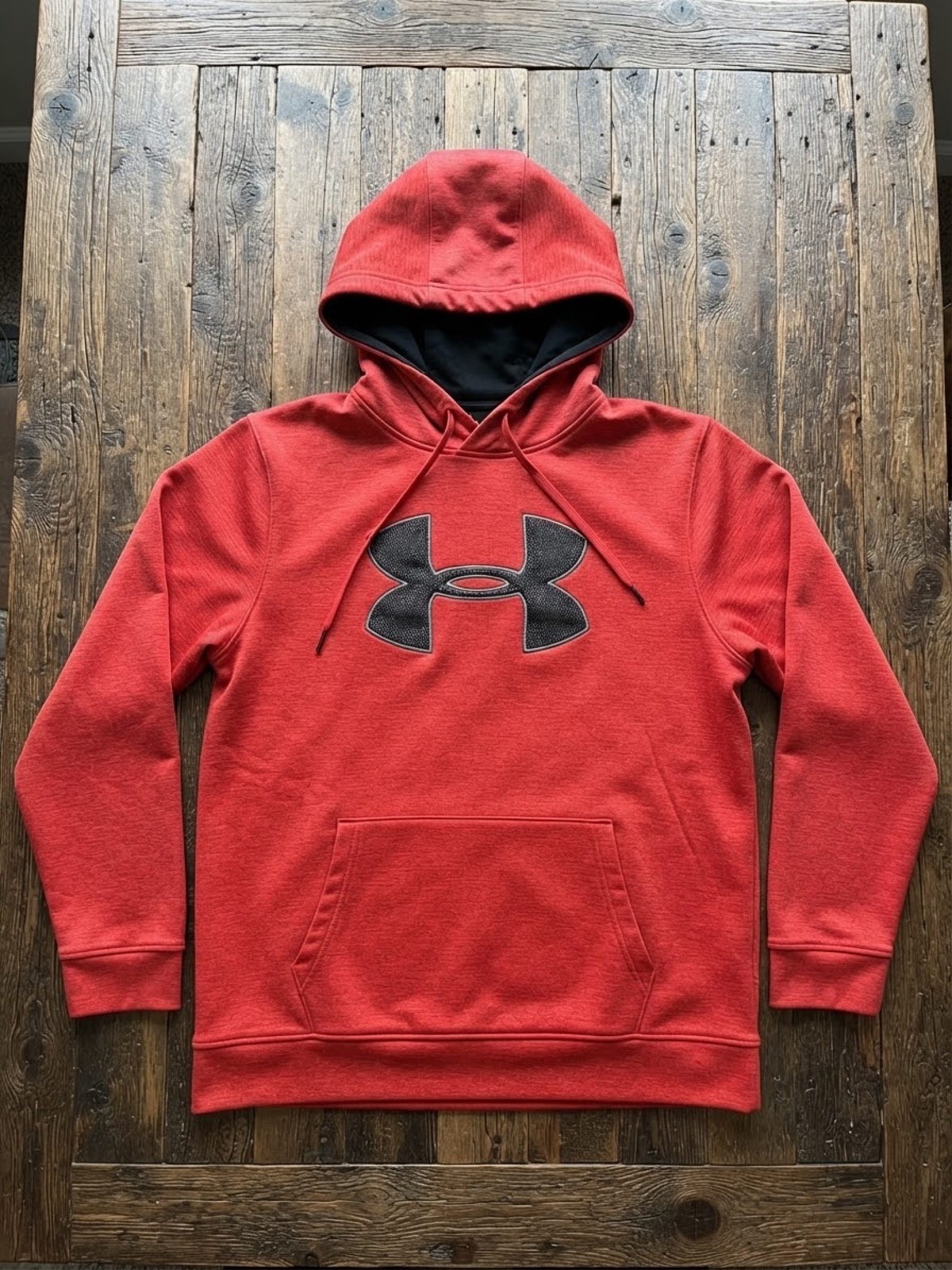 Under Armour Red & Black Hoodie Loose Fit Large