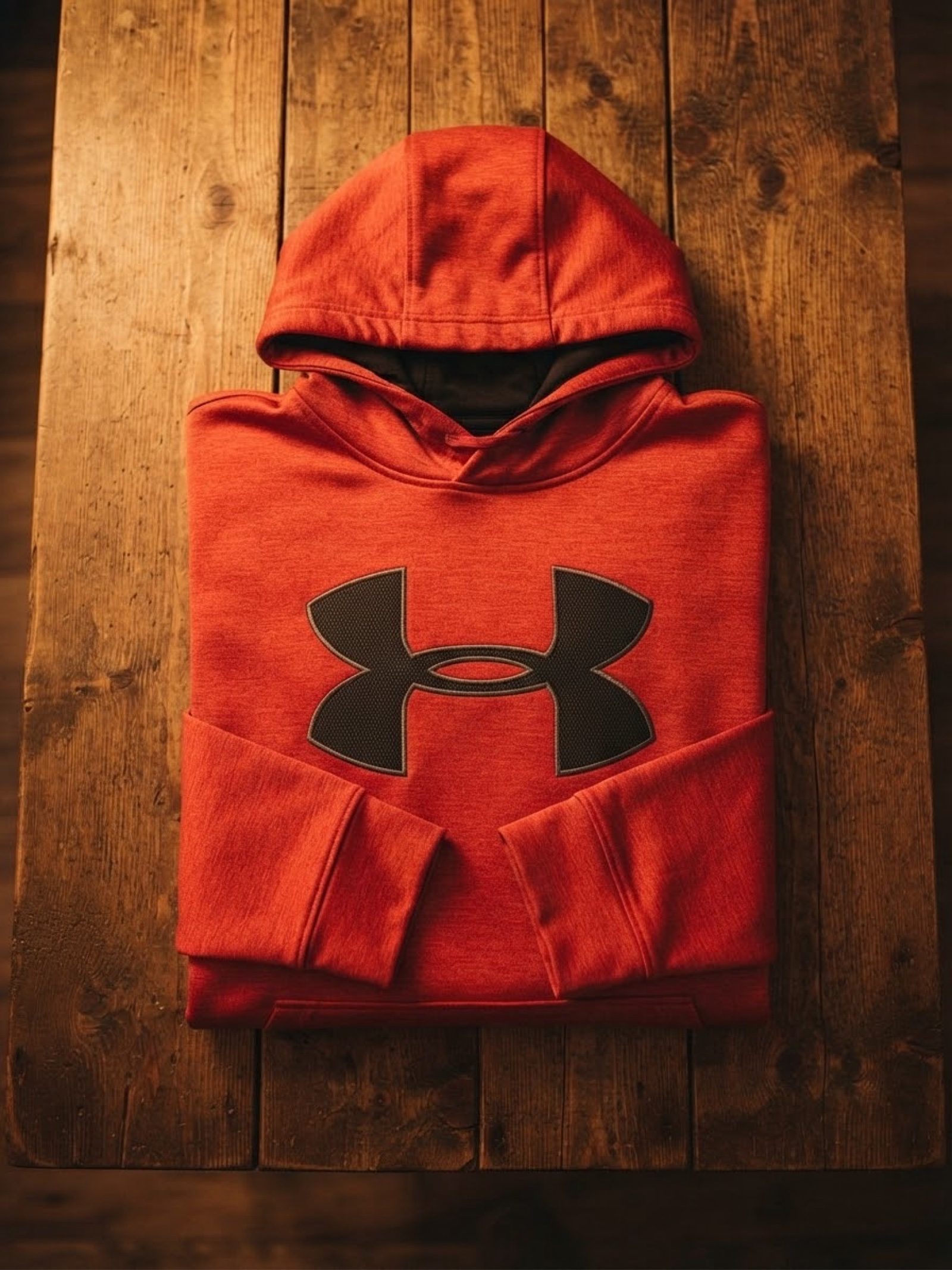 Under Armour Red & Black Hoodie Loose Fit Large image 2