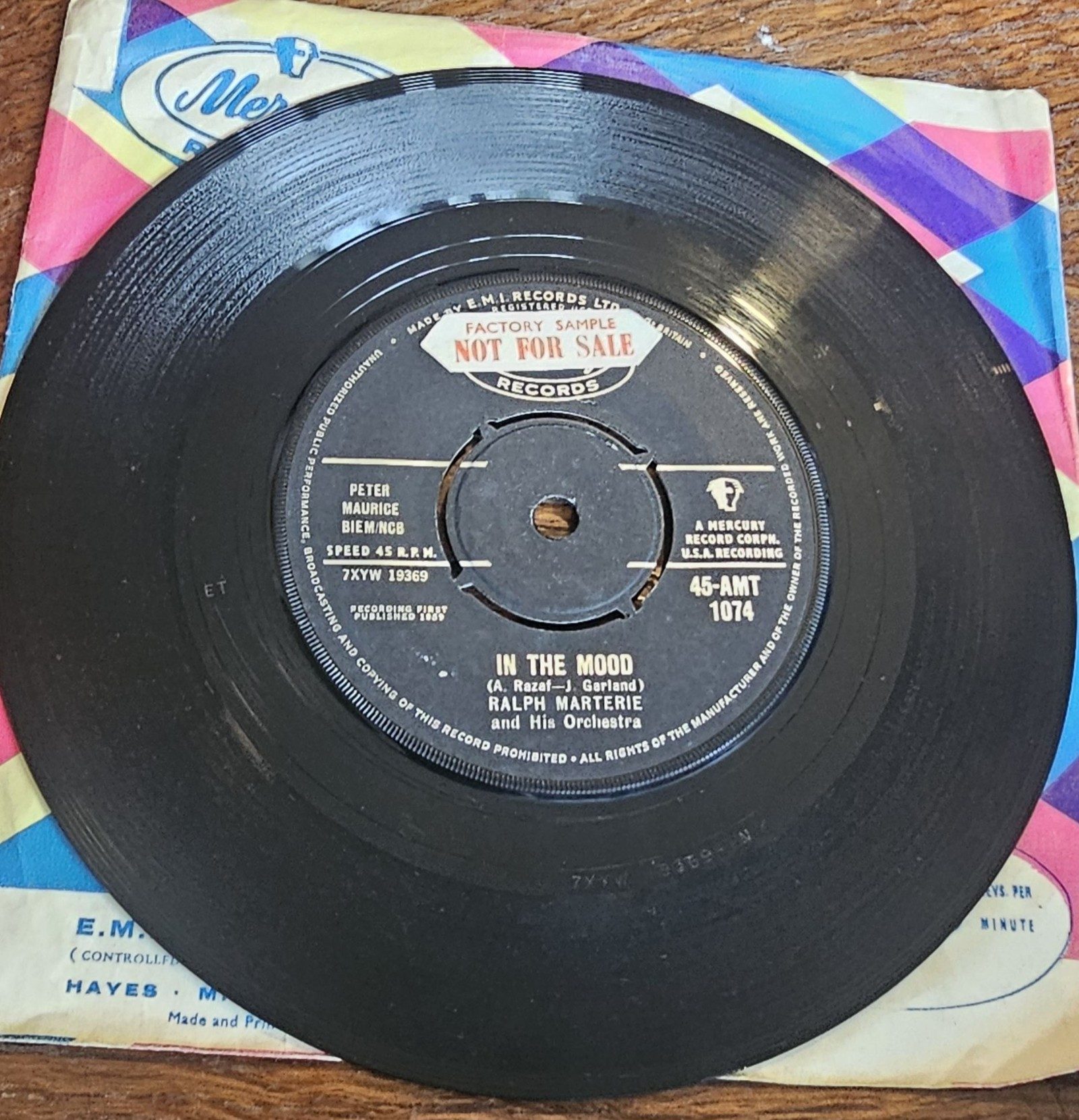Ralph Marterie In The Mood PROMO Mercury 45-AMT 1074 7"