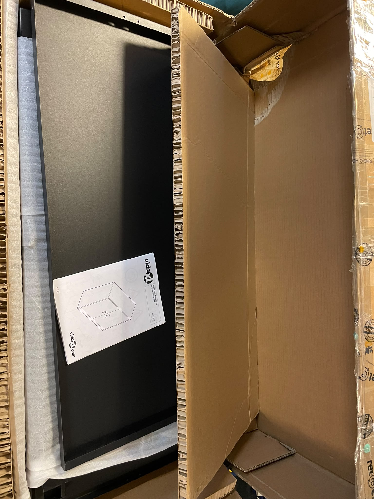 vidaXL Stalen Kantoorkast / Archiefkast met Slot - Zwart image 2