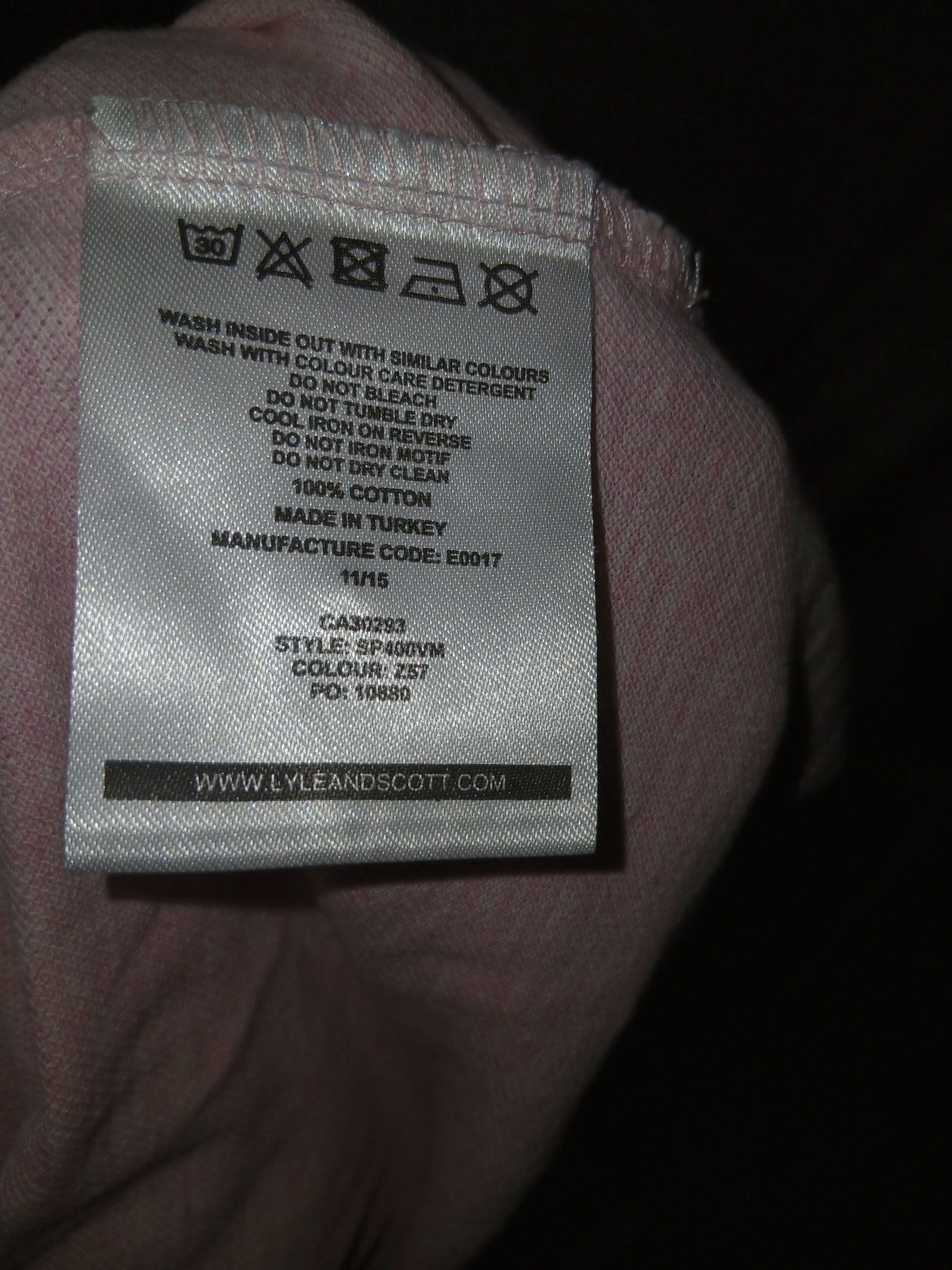 Lyle & Scott Pink Polo Shirt Medium Classic Fit image 7