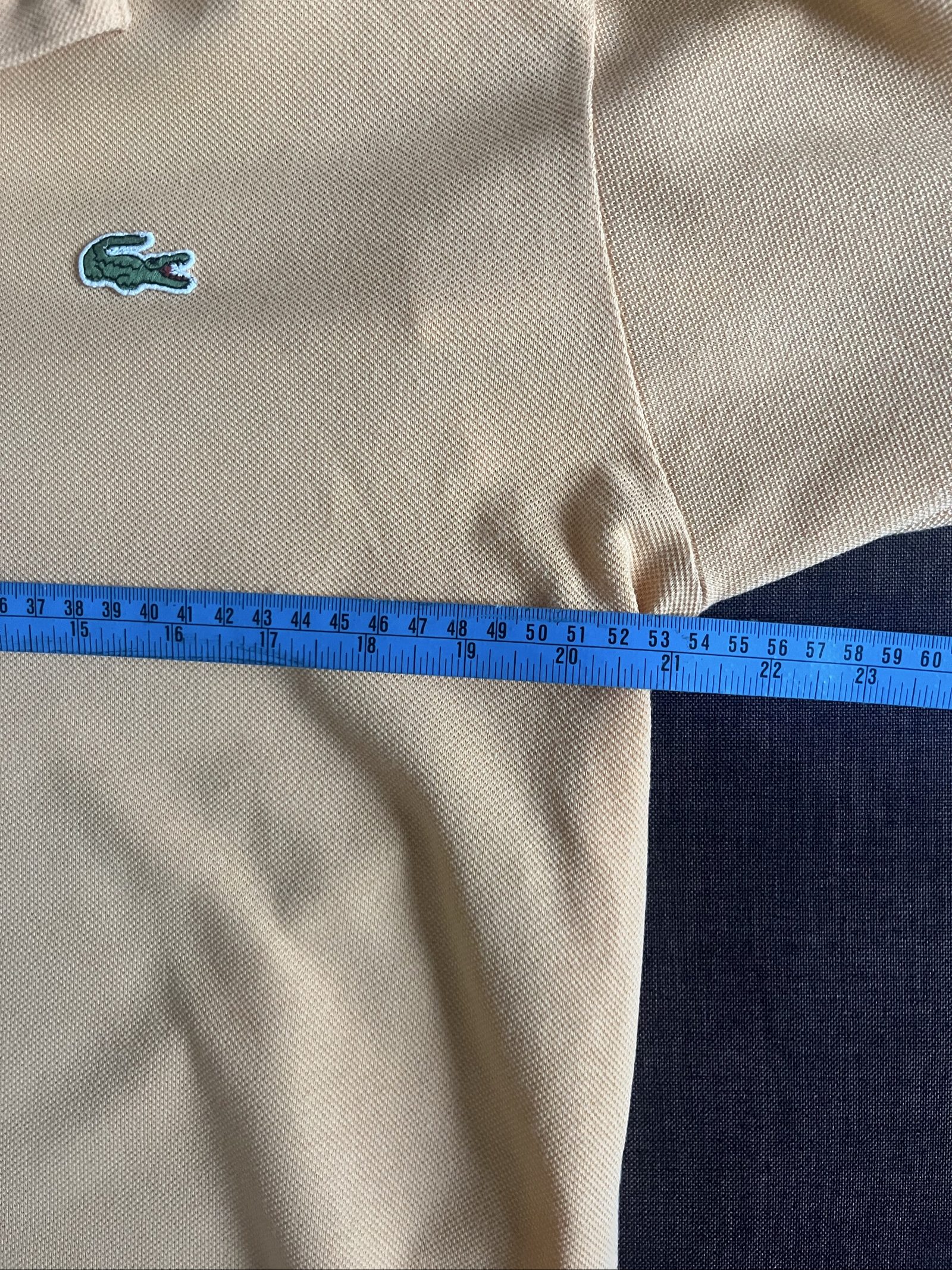 Lacoste Men's Light Orange Polo Shirt Size M Cotton image 4