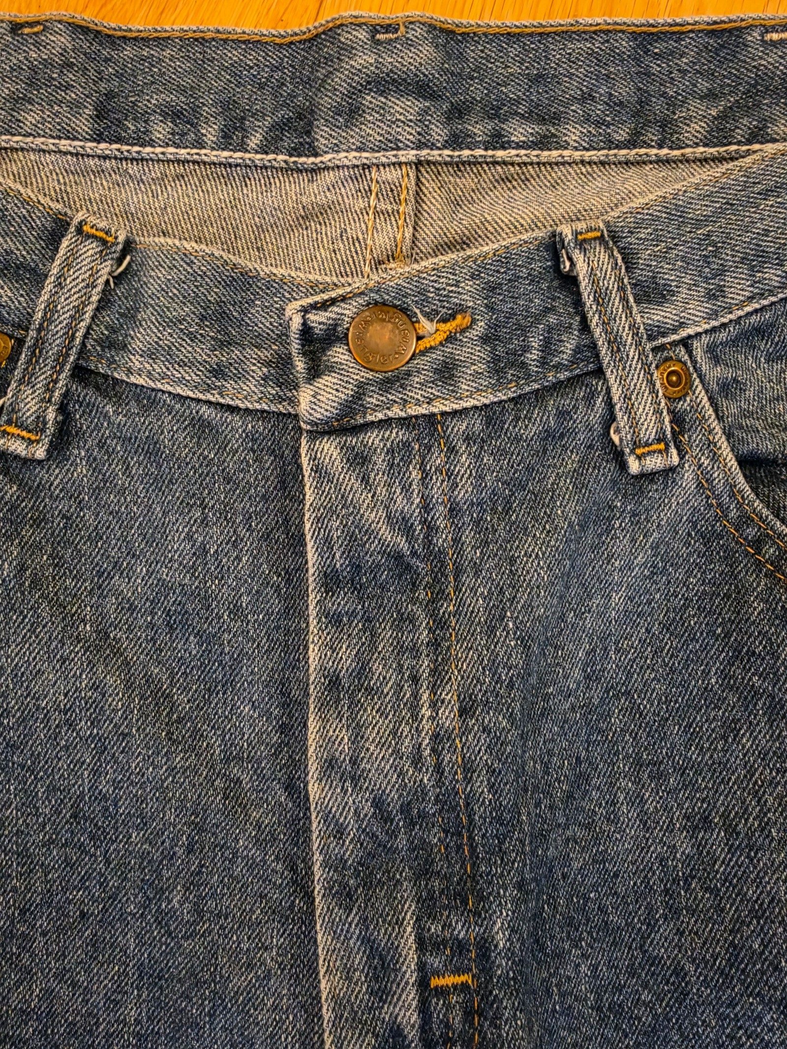 Wrangler Blue Denim Jeans 34 x 29 Casual image 3