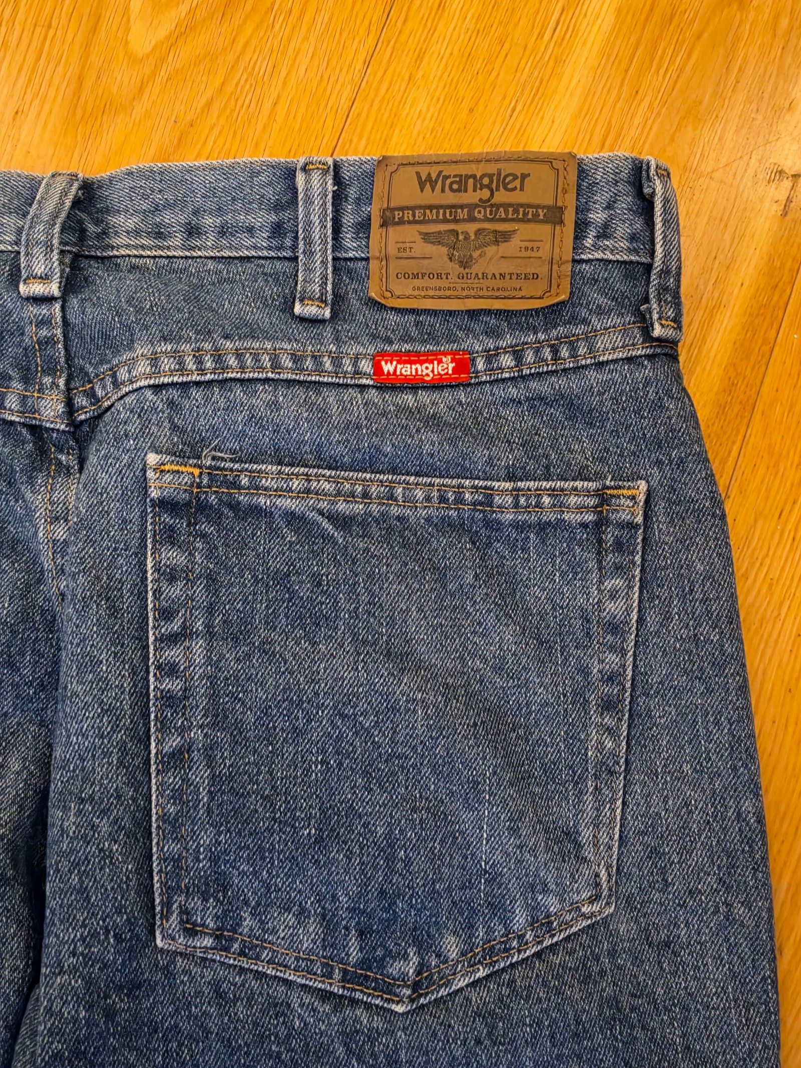 Wrangler Blue Denim Jeans 34 x 29 Casual image 8