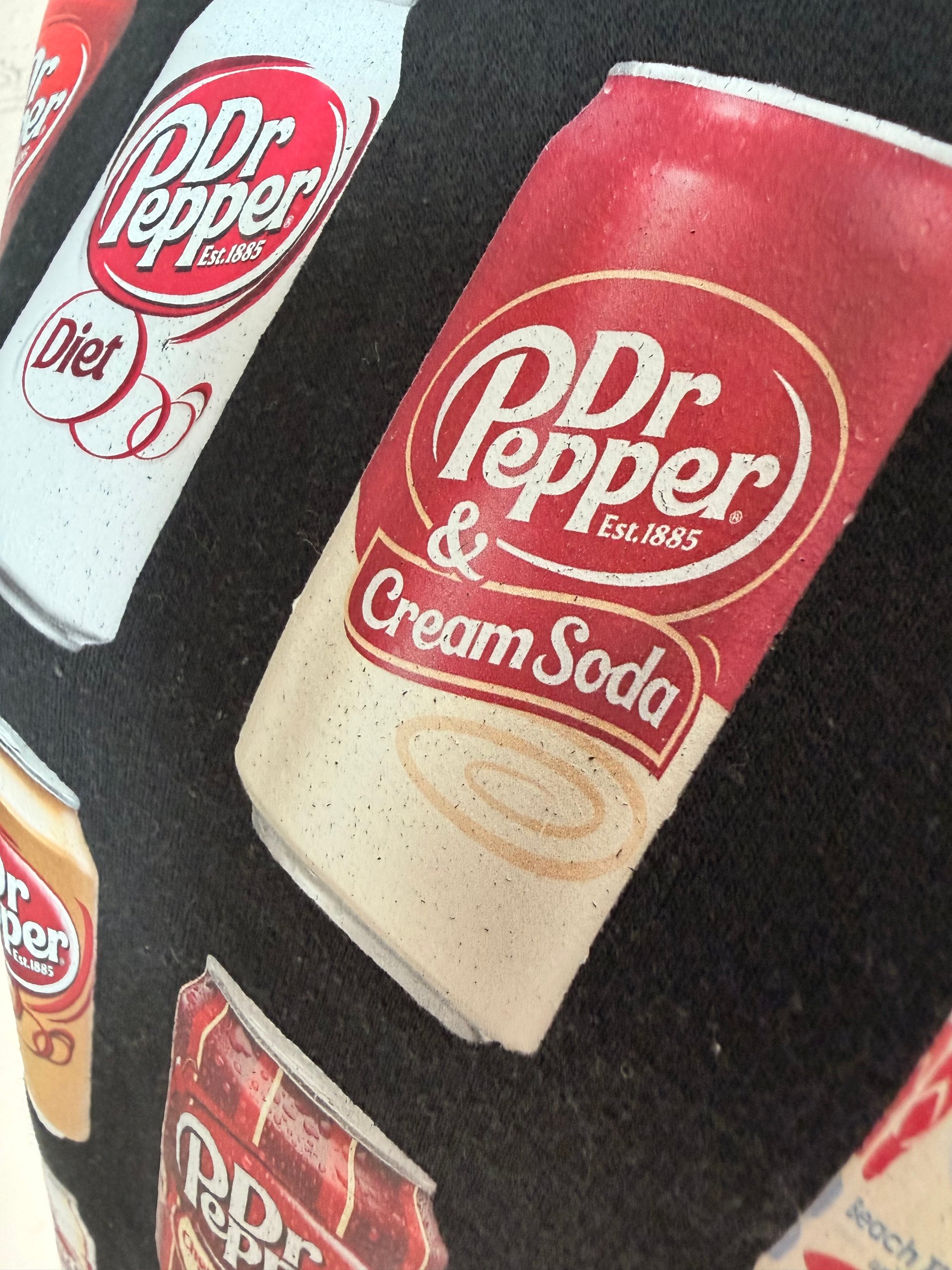 Black Dr Pepper Graphic Sweatshirt Small Cotton Blend image 6