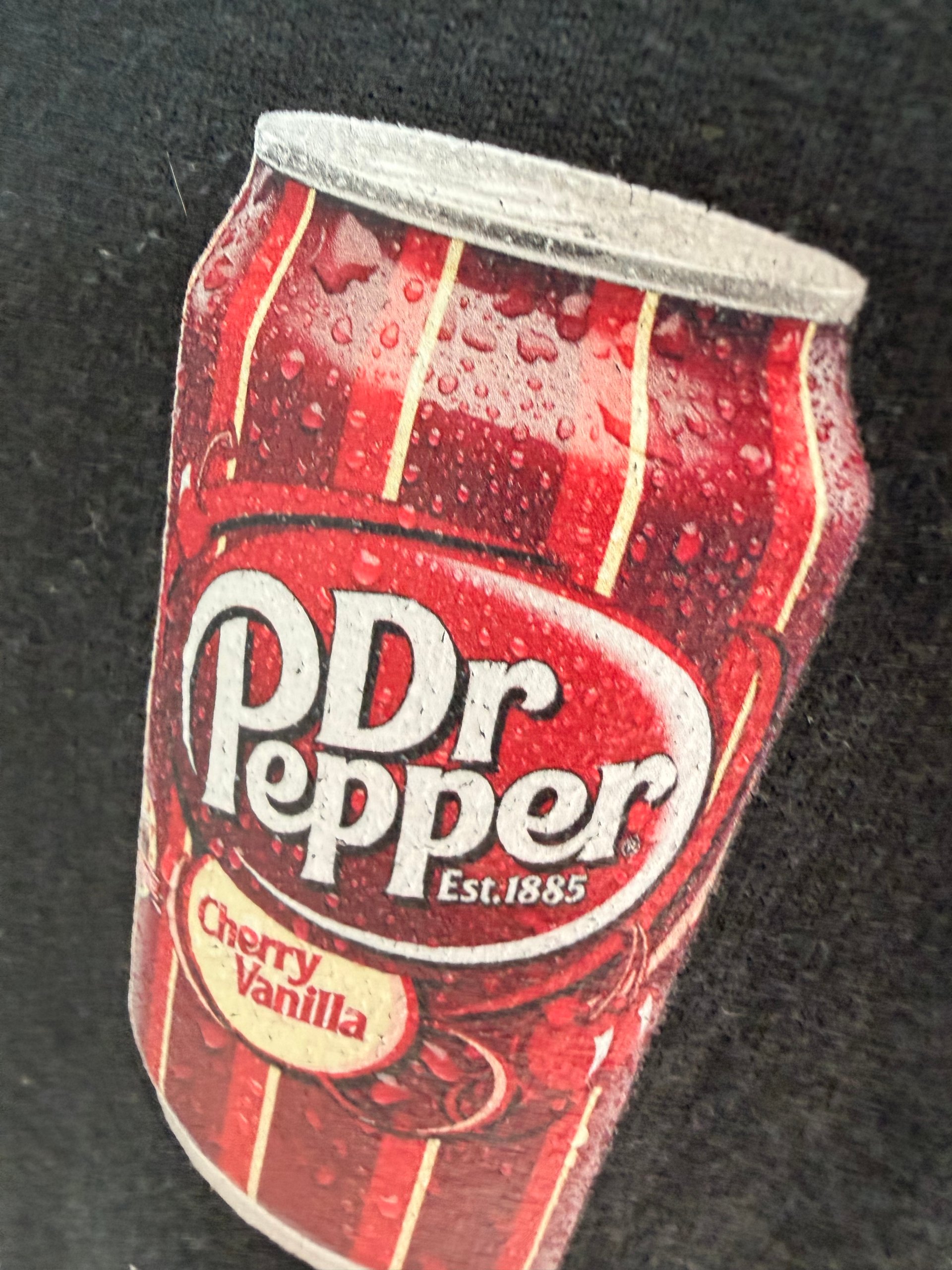 Black Dr Pepper Graphic Sweatshirt Small Cotton Blend image 7