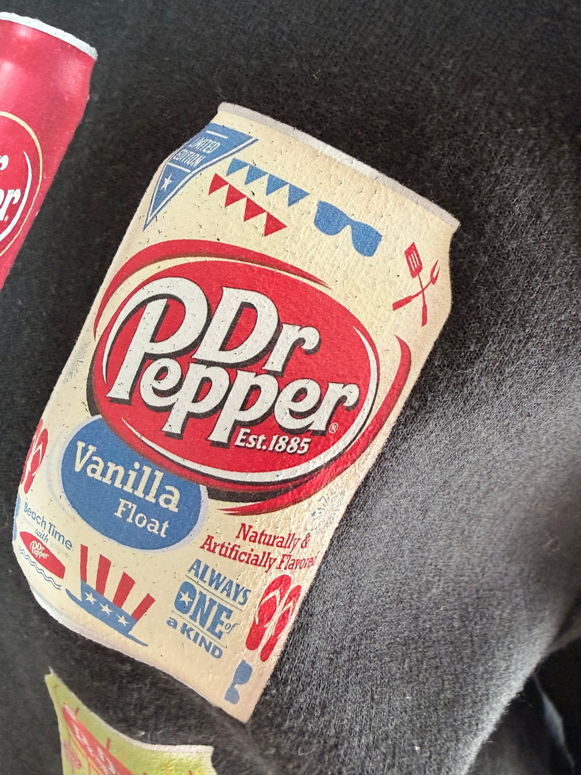 Black Dr Pepper Graphic Sweatshirt Small Cotton Blend image 8