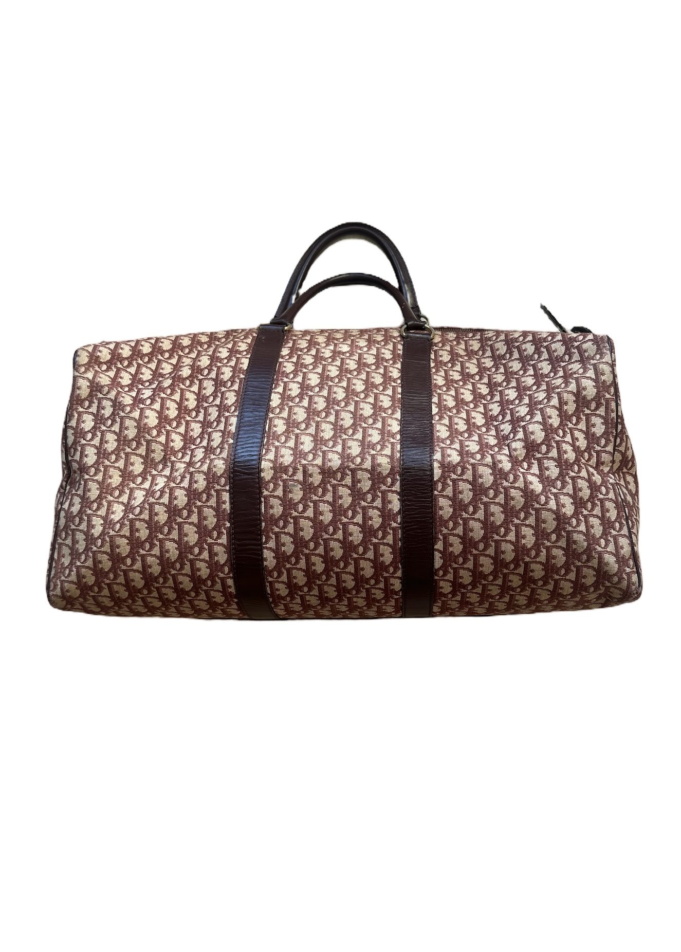 Christian Dior Brown & Beige Monogram Travel Bag Vintage image 2