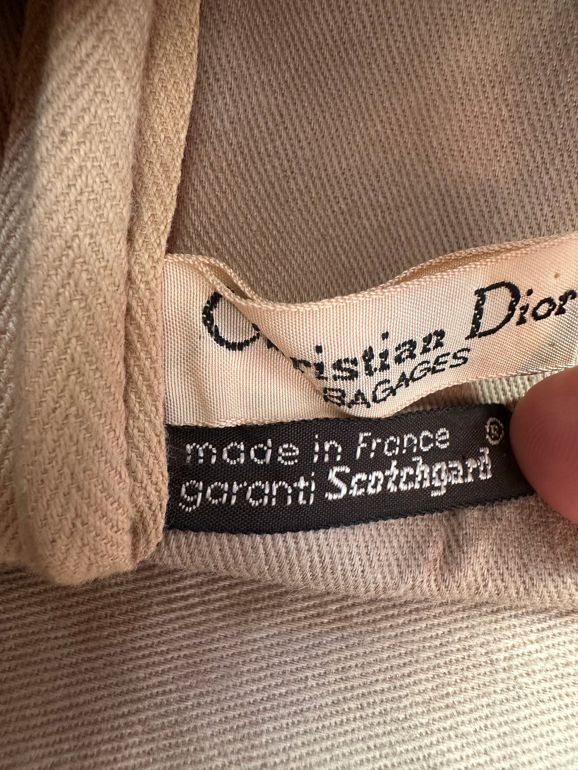 Christian Dior Brown & Beige Monogram Travel Bag Vintage image 4