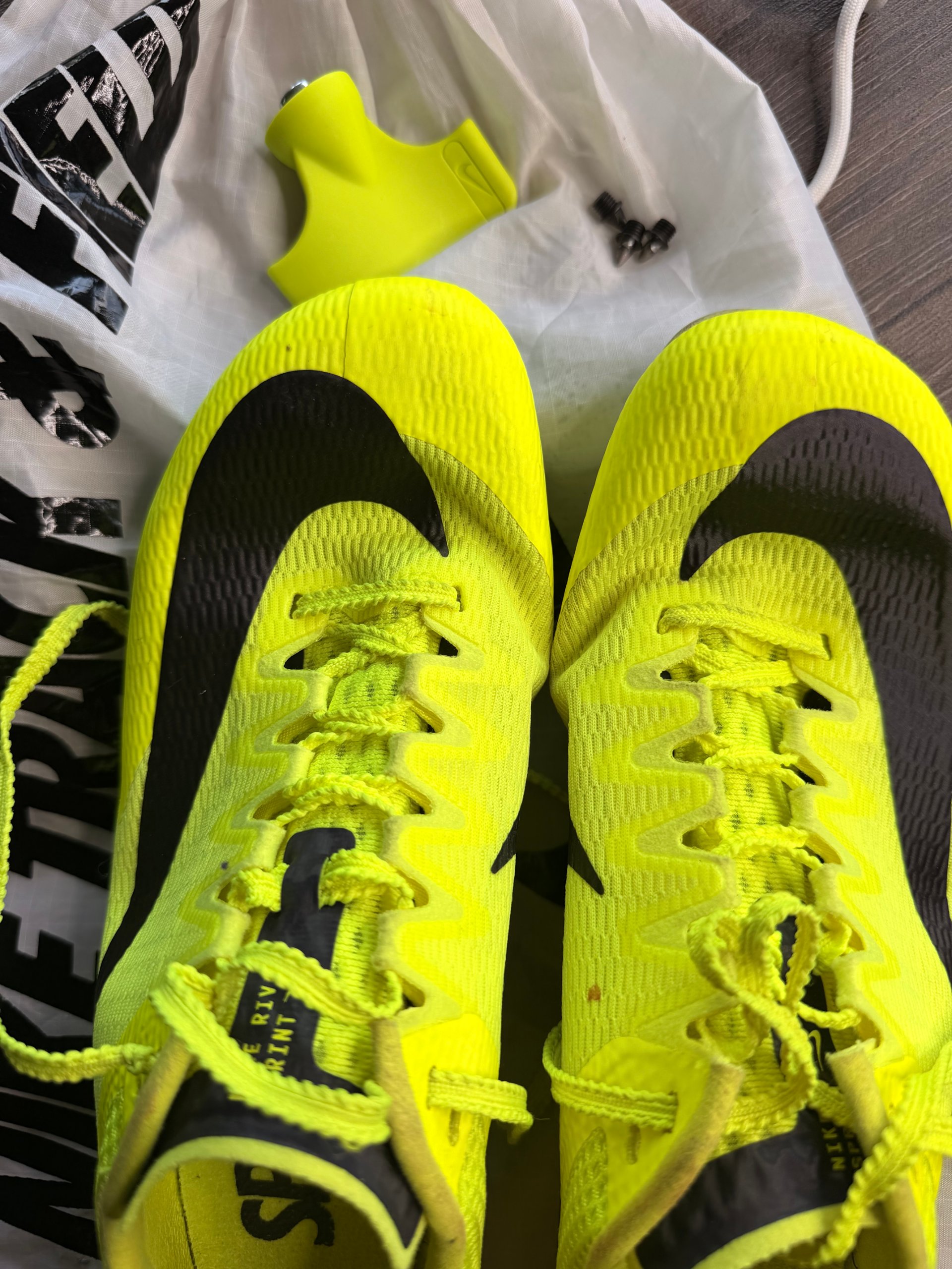 Nike Yellow & Black Track & Field Sprint Spikes US 6 image 4