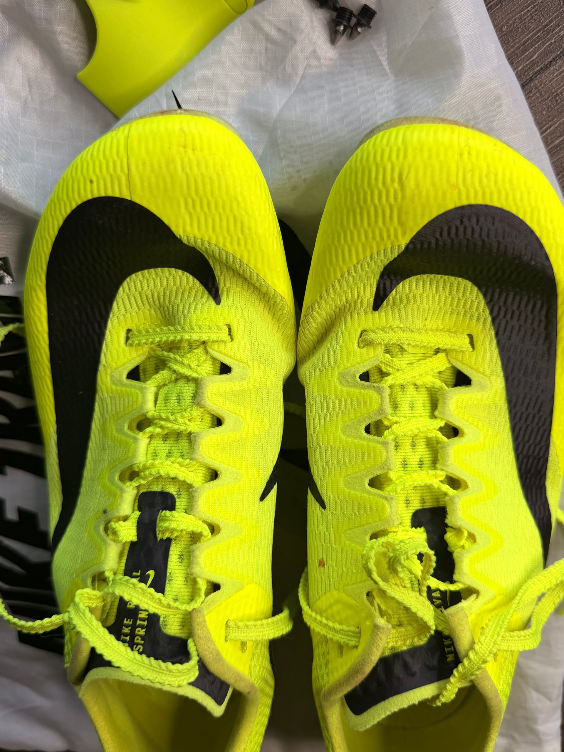 Nike Yellow & Black Track & Field Sprint Spikes US 6 image 5