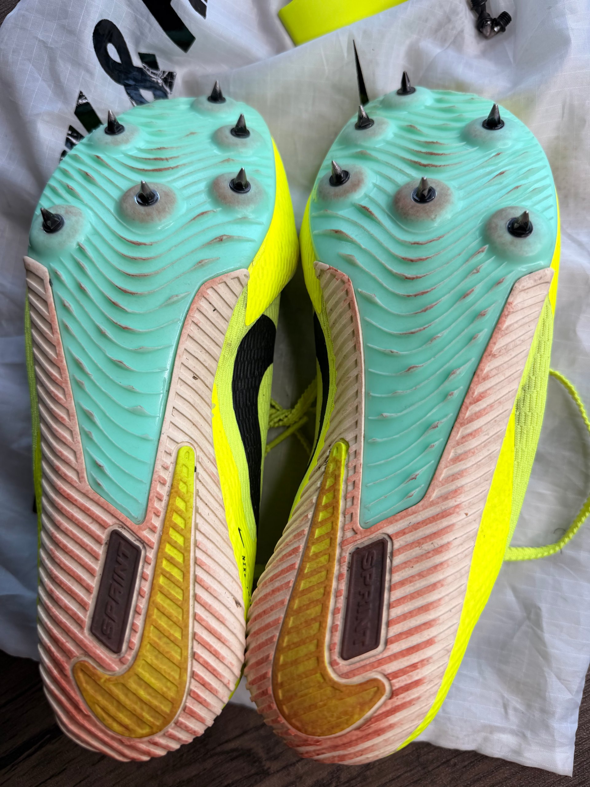 Nike Yellow & Black Track & Field Sprint Spikes US 6 image 9