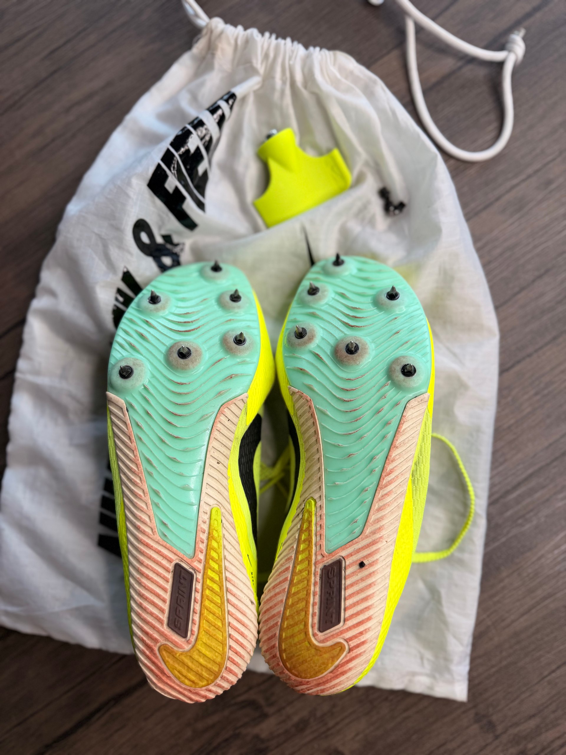 Nike Yellow & Black Track & Field Sprint Spikes US 6 image 10