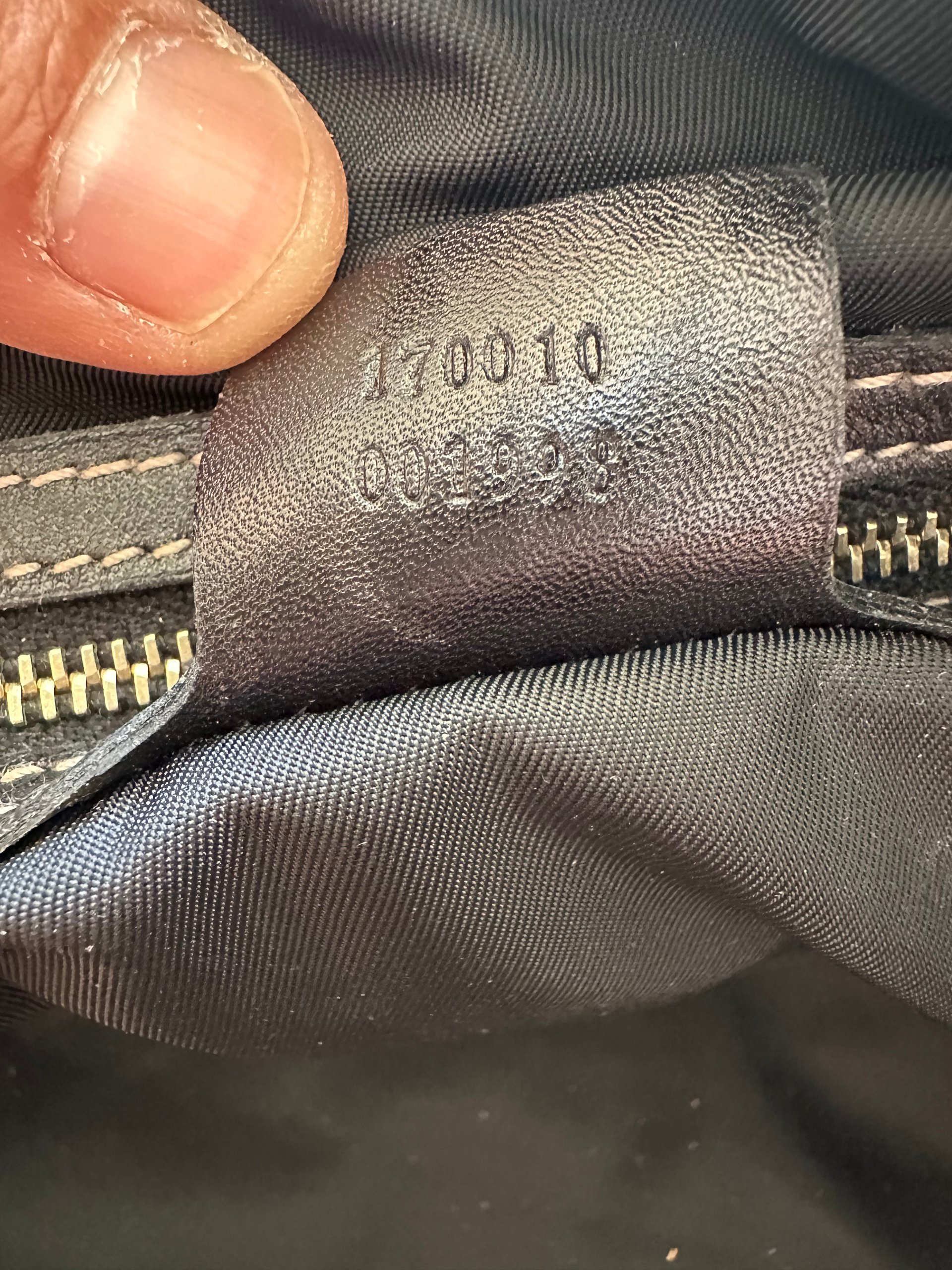 Gucci Black Patent Leather & Canvas Top Handle Bag image 5