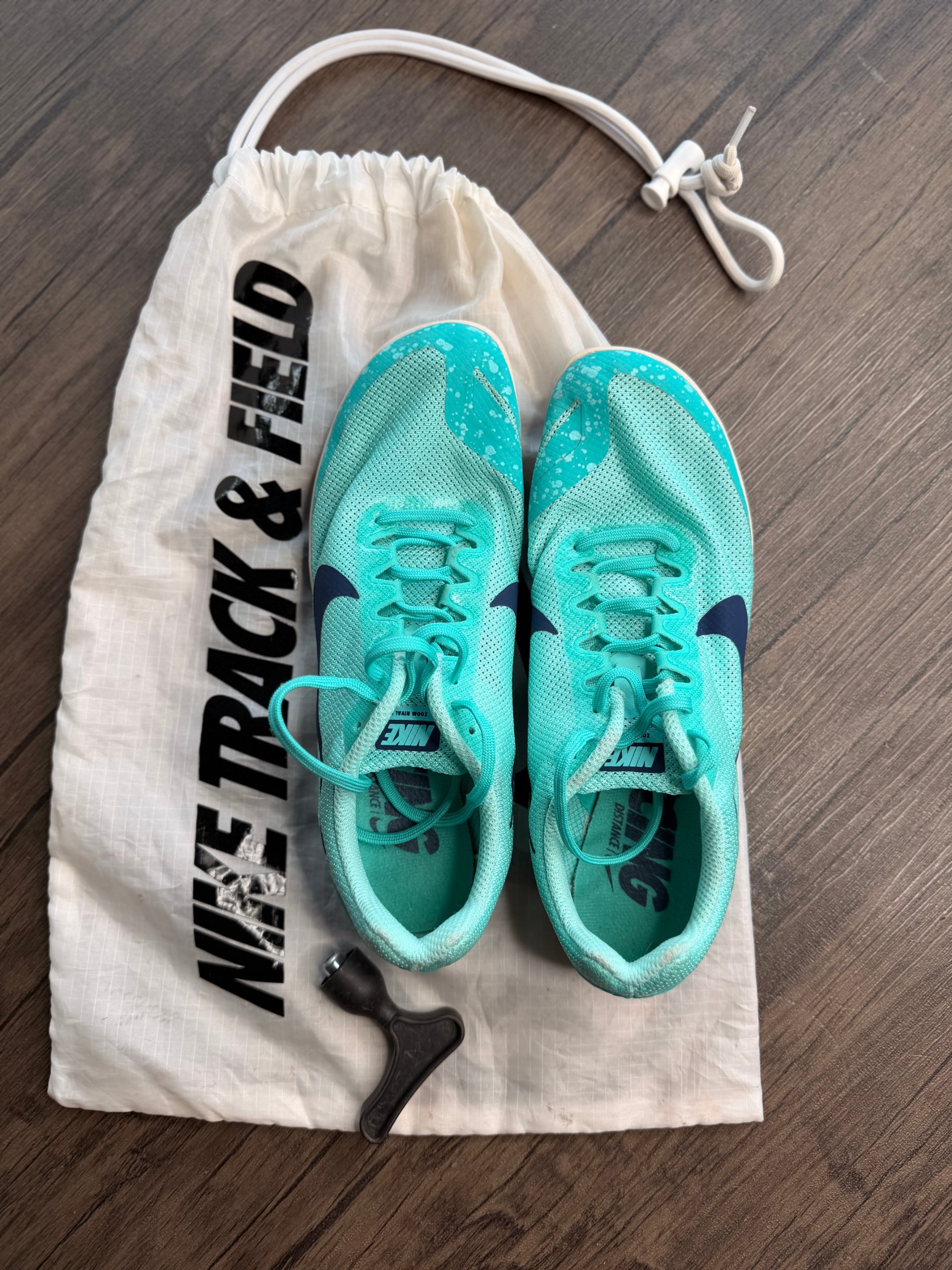 Nike Turquoise & Navy Track & Field Running Spikes US 8 image 2