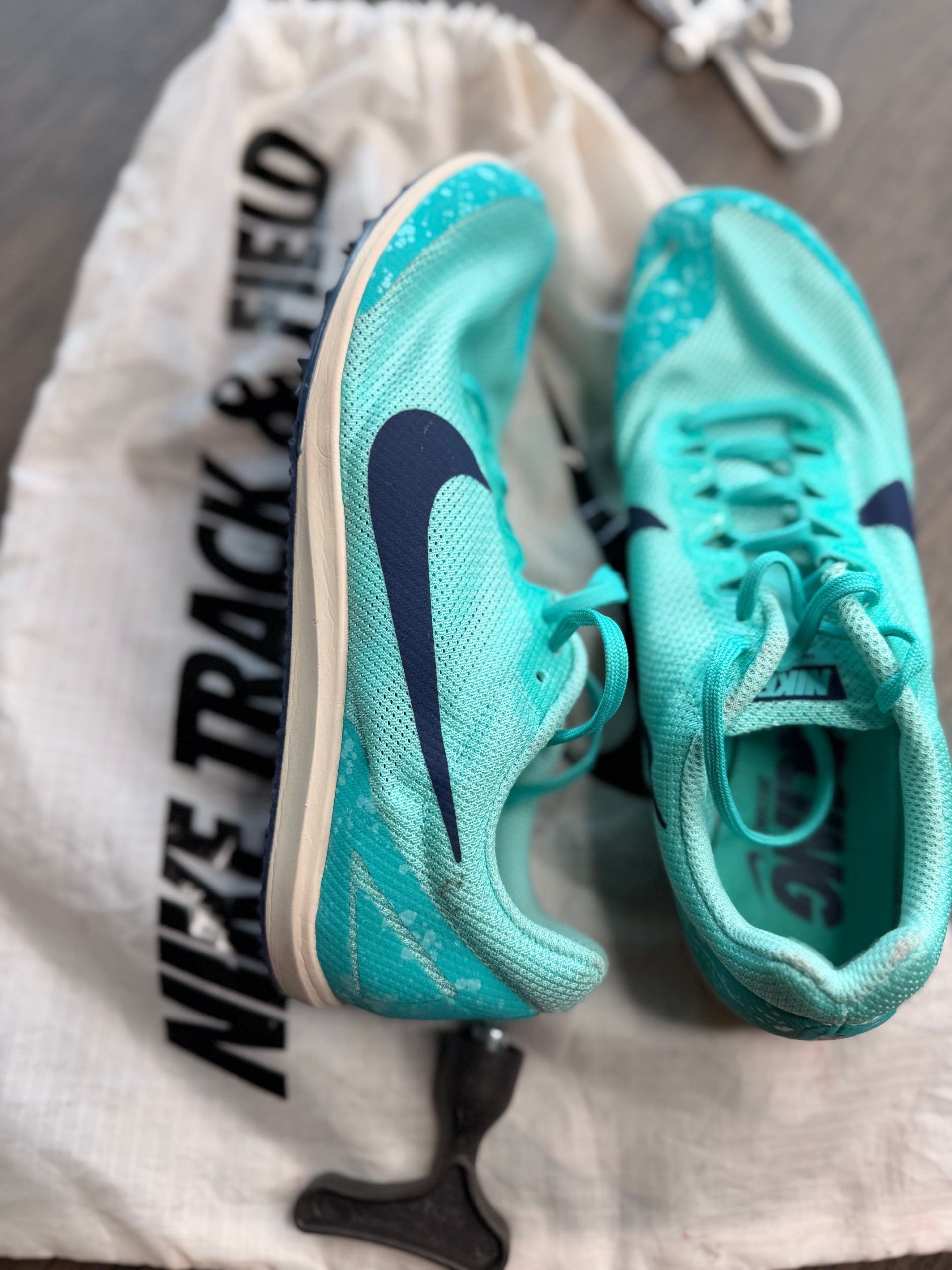 Nike Turquoise & Navy Track & Field Running Spikes US 8 image 4