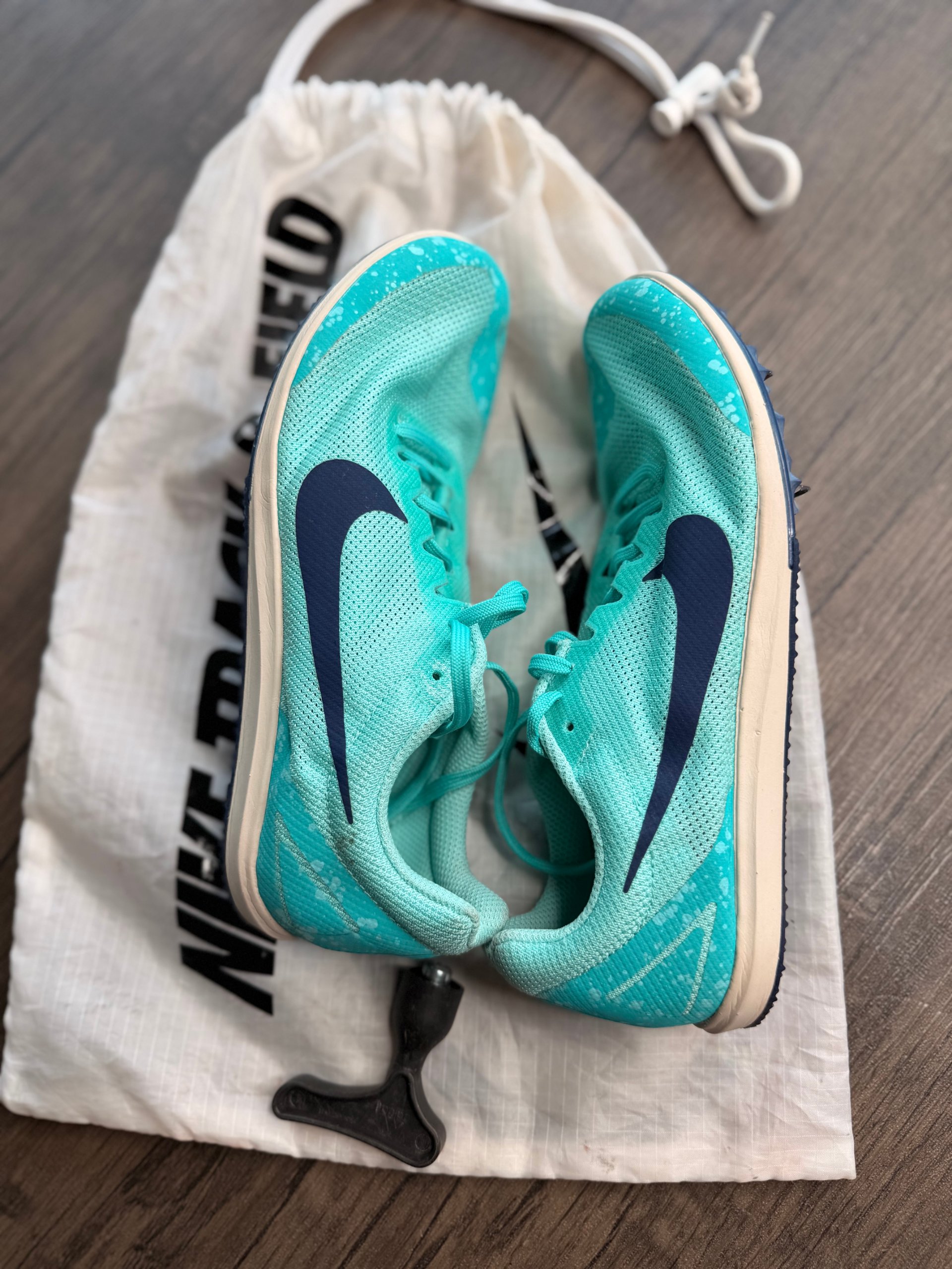 Nike Turquoise & Navy Track & Field Running Spikes US 8 image 5