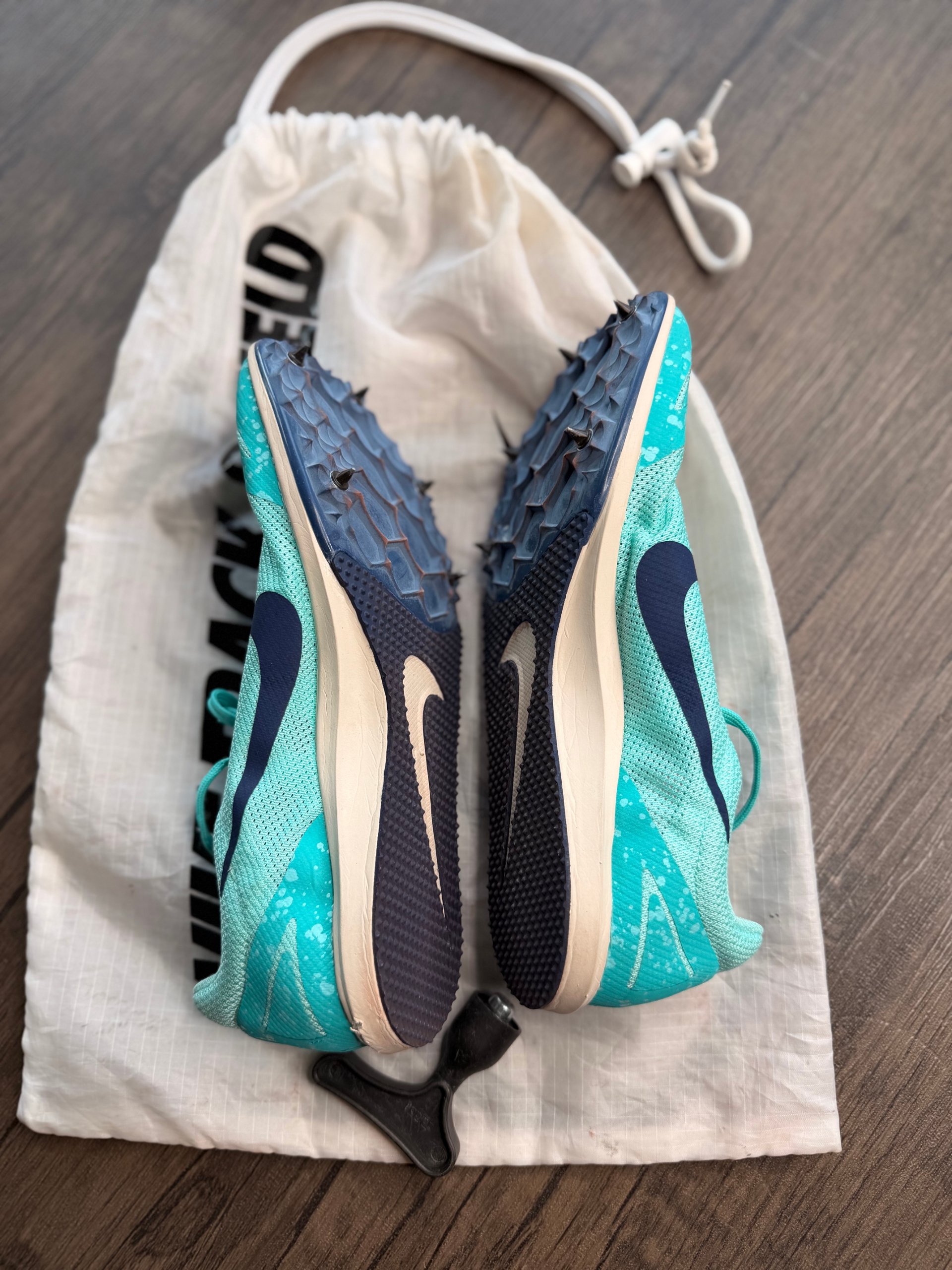 Nike Turquoise & Navy Track & Field Running Spikes US 8 image 6