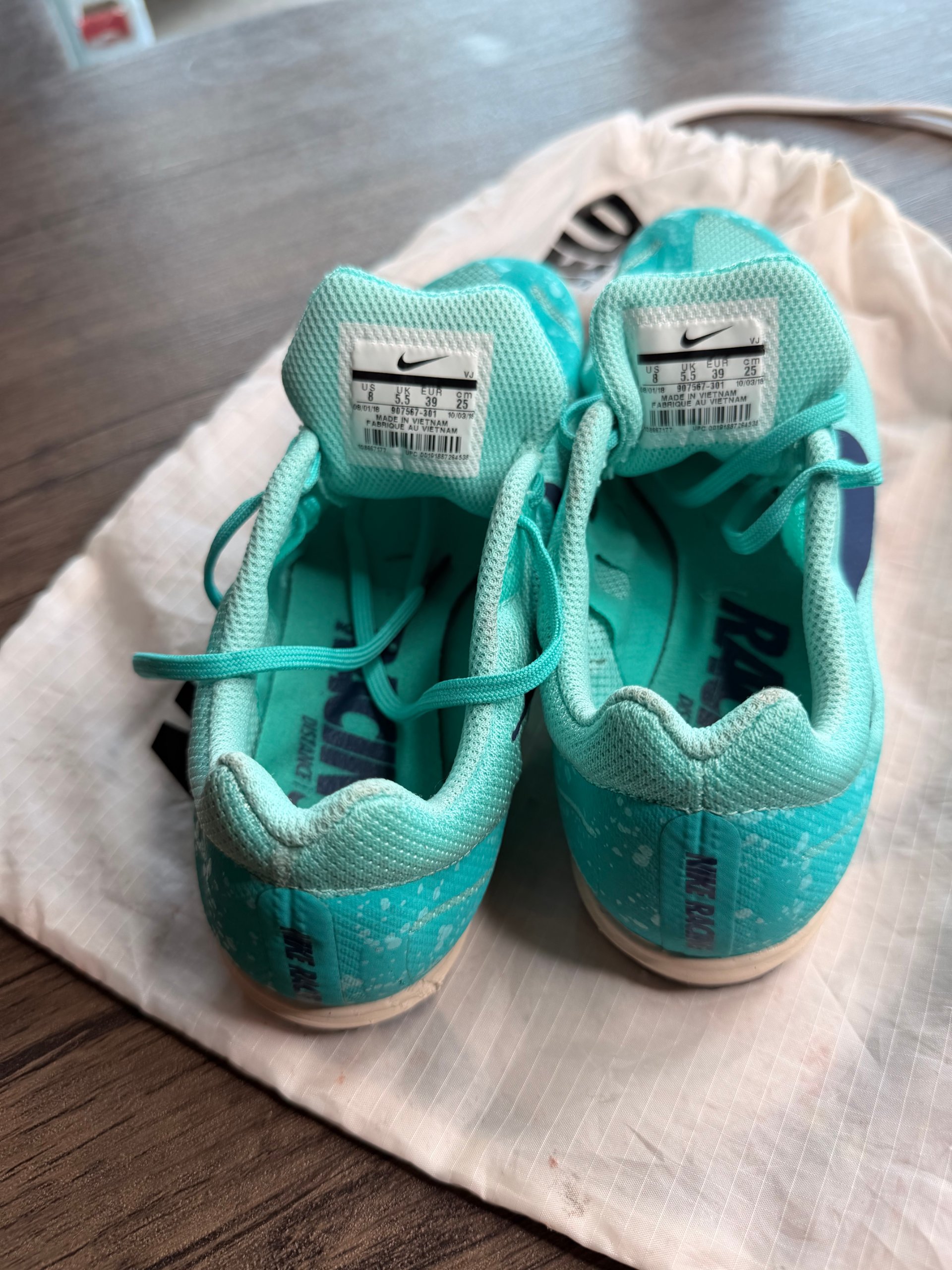 Nike Turquoise & Navy Track & Field Running Spikes US 8 image 8
