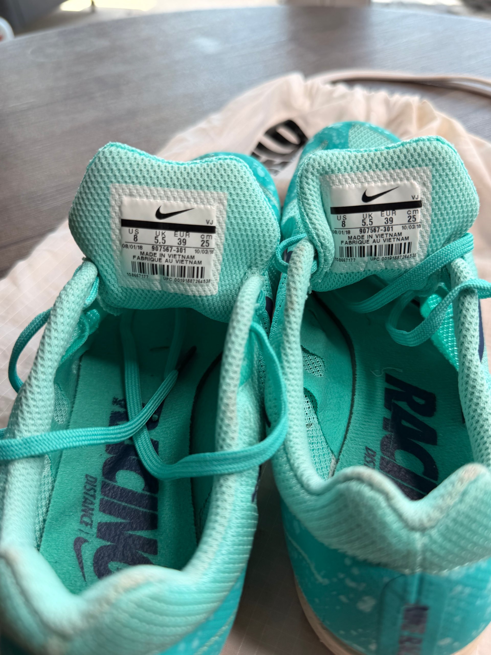 Nike Turquoise & Navy Track & Field Running Spikes US 8 image 9