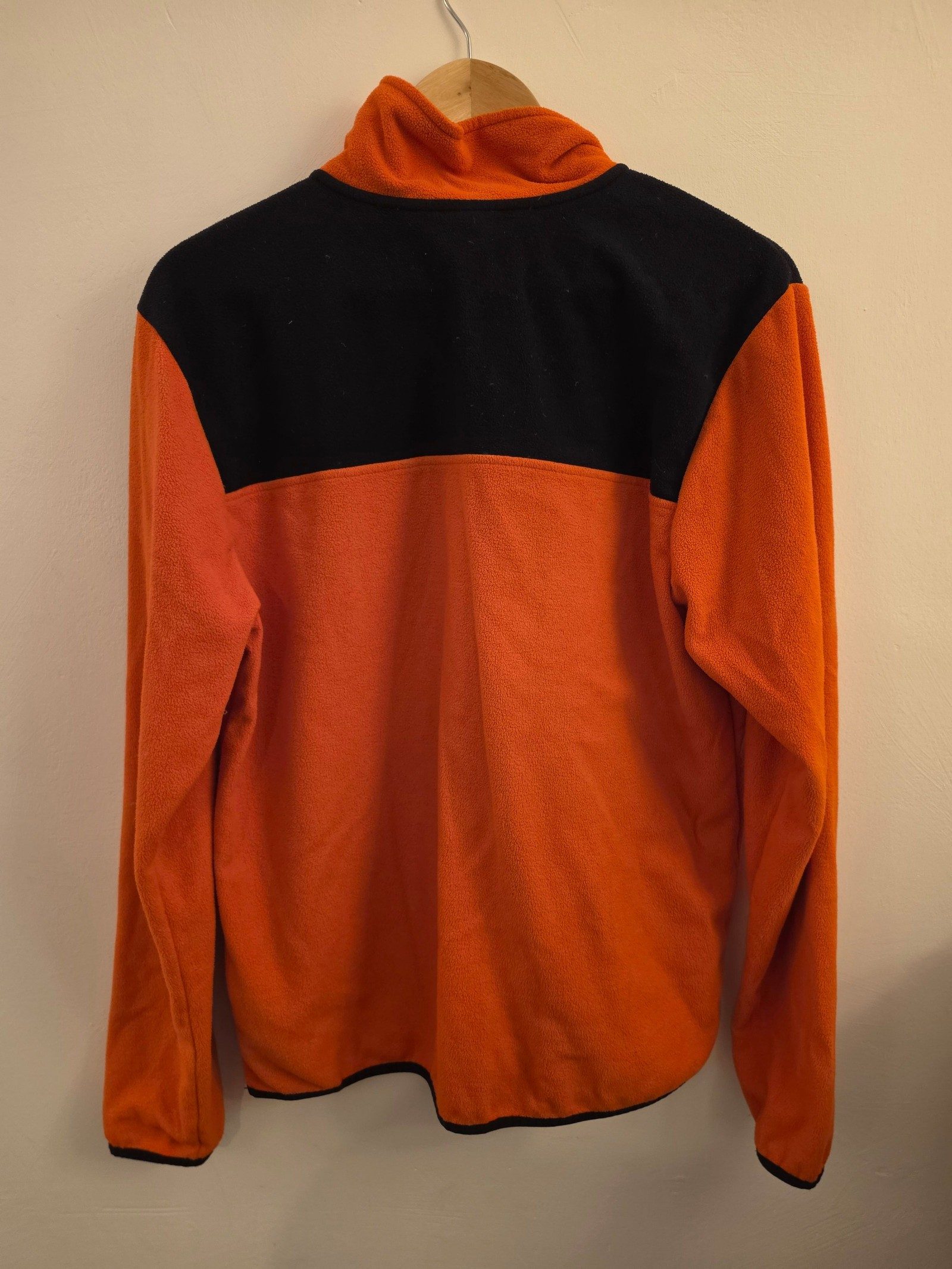 The North Face Men's Orange & Black Fleece Pullover Medium image 5