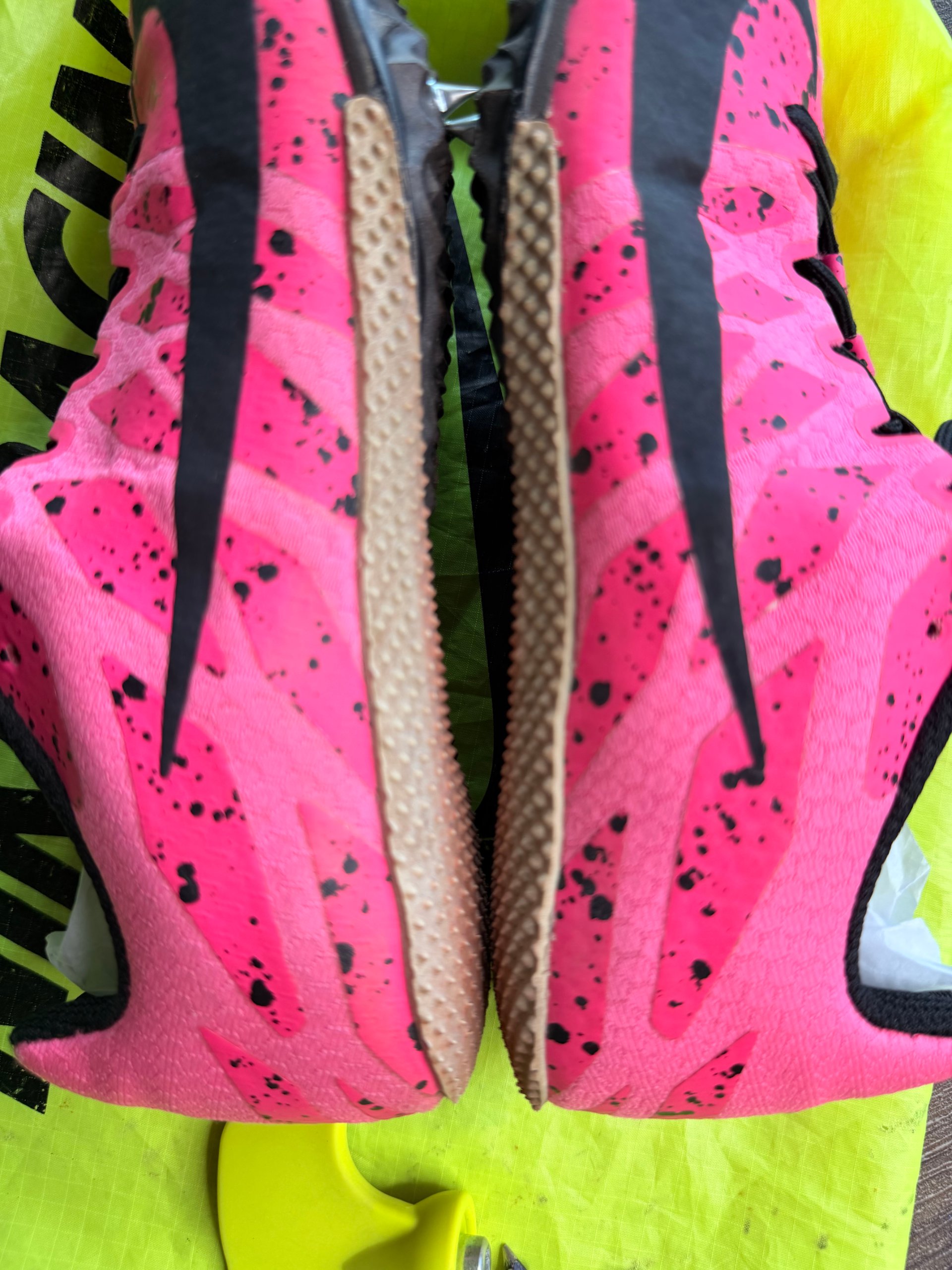 Nike Pink & Black Racing Spikes US 7.5 with Bag & Replacement Spikes image 8