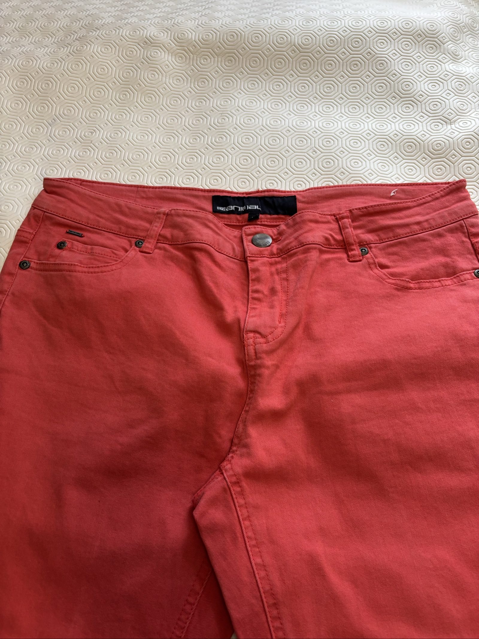 Animal Women's Dark Pink Cotton Jeans Size 14 image 2