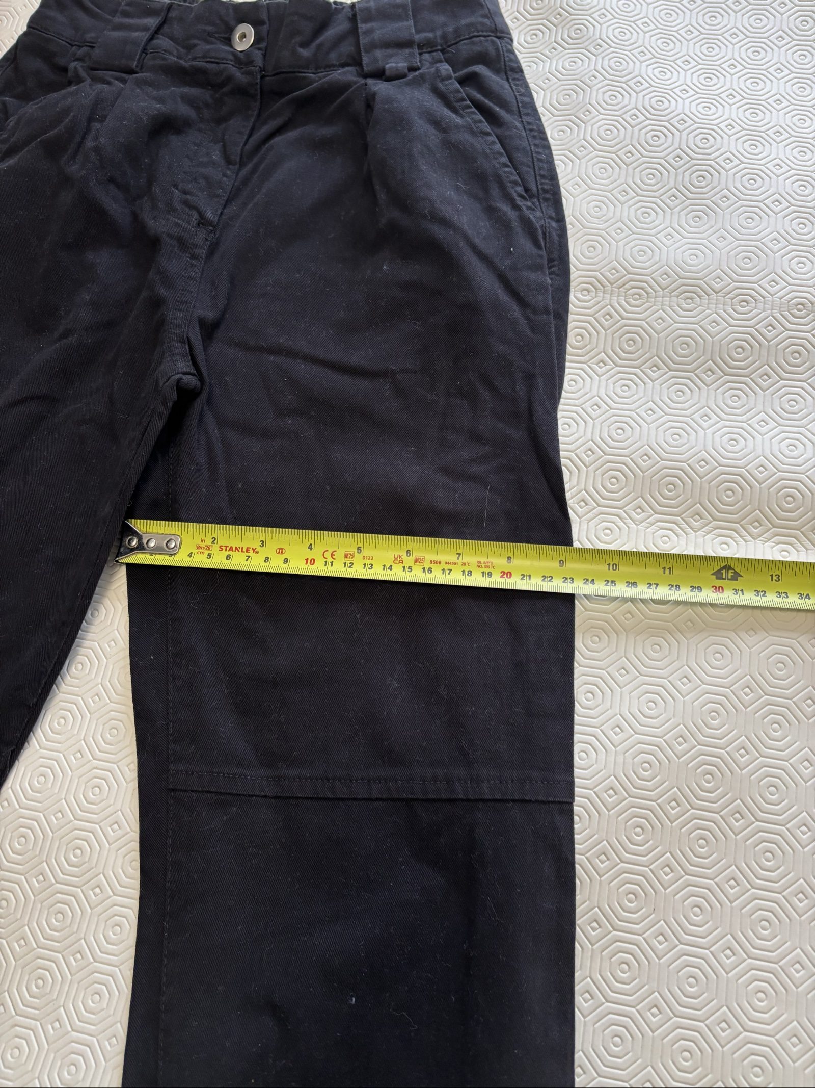 Gap Black Cotton Twill Trousers Medium image 4