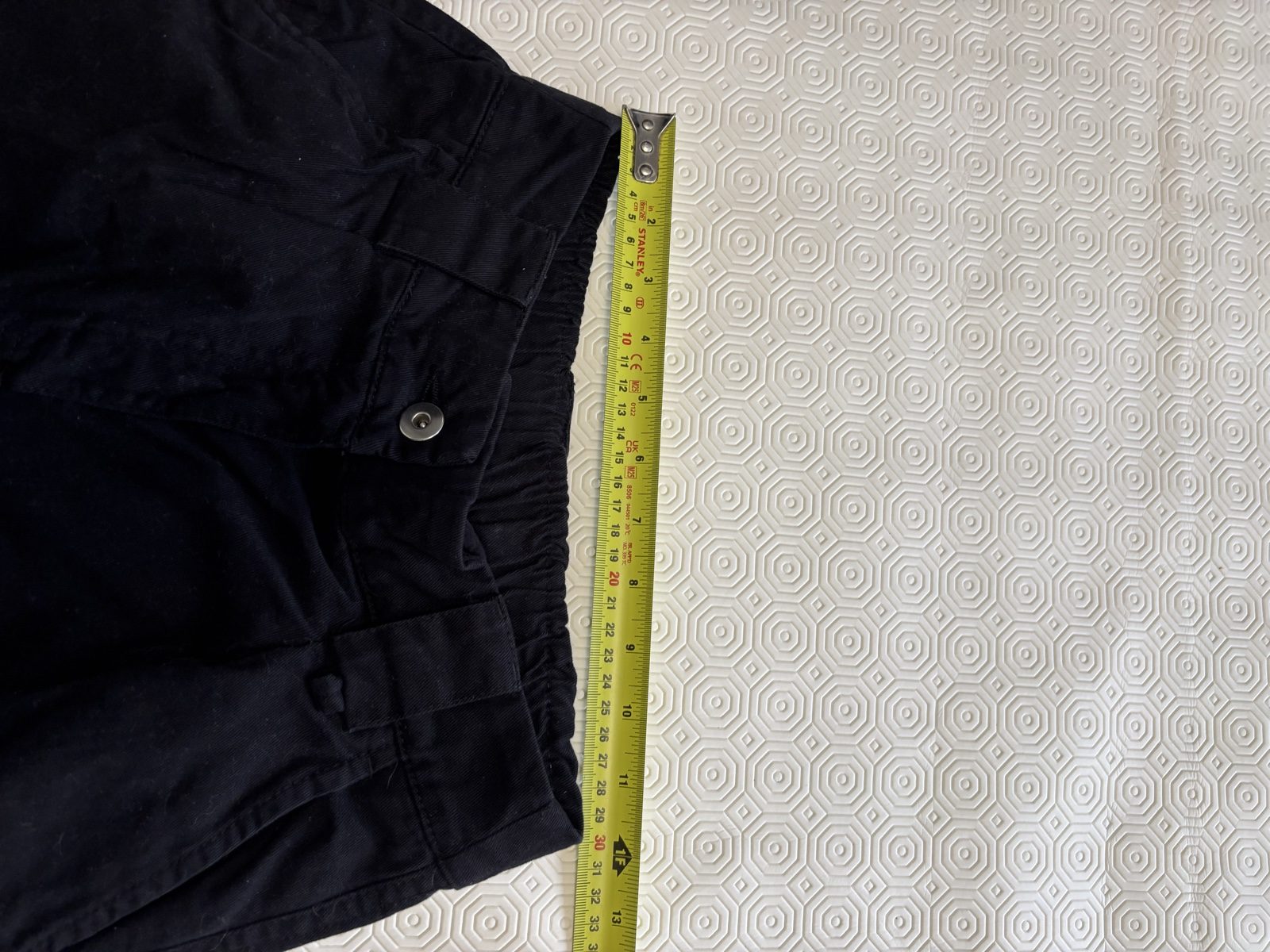 Gap Black Cotton Twill Trousers Medium image 6