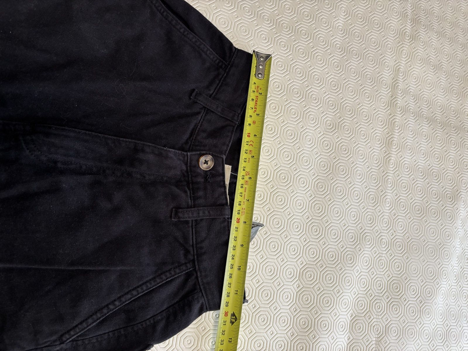 Stradivarius Black Cargo Trousers Wide Leg Pockets image 5