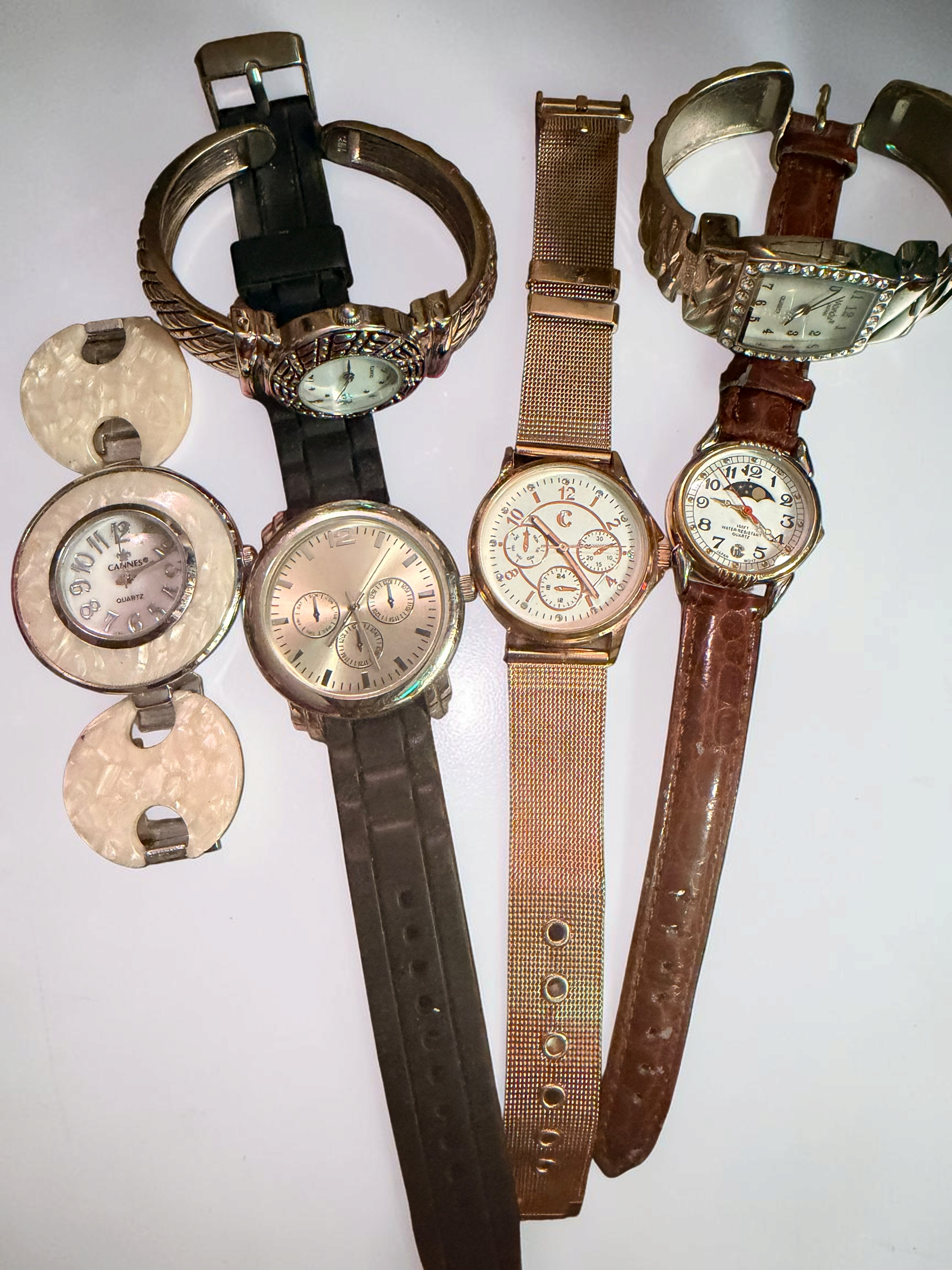 Mixed Brand Women's Multi-Colour Quartz Watch Lot 5 Pieces