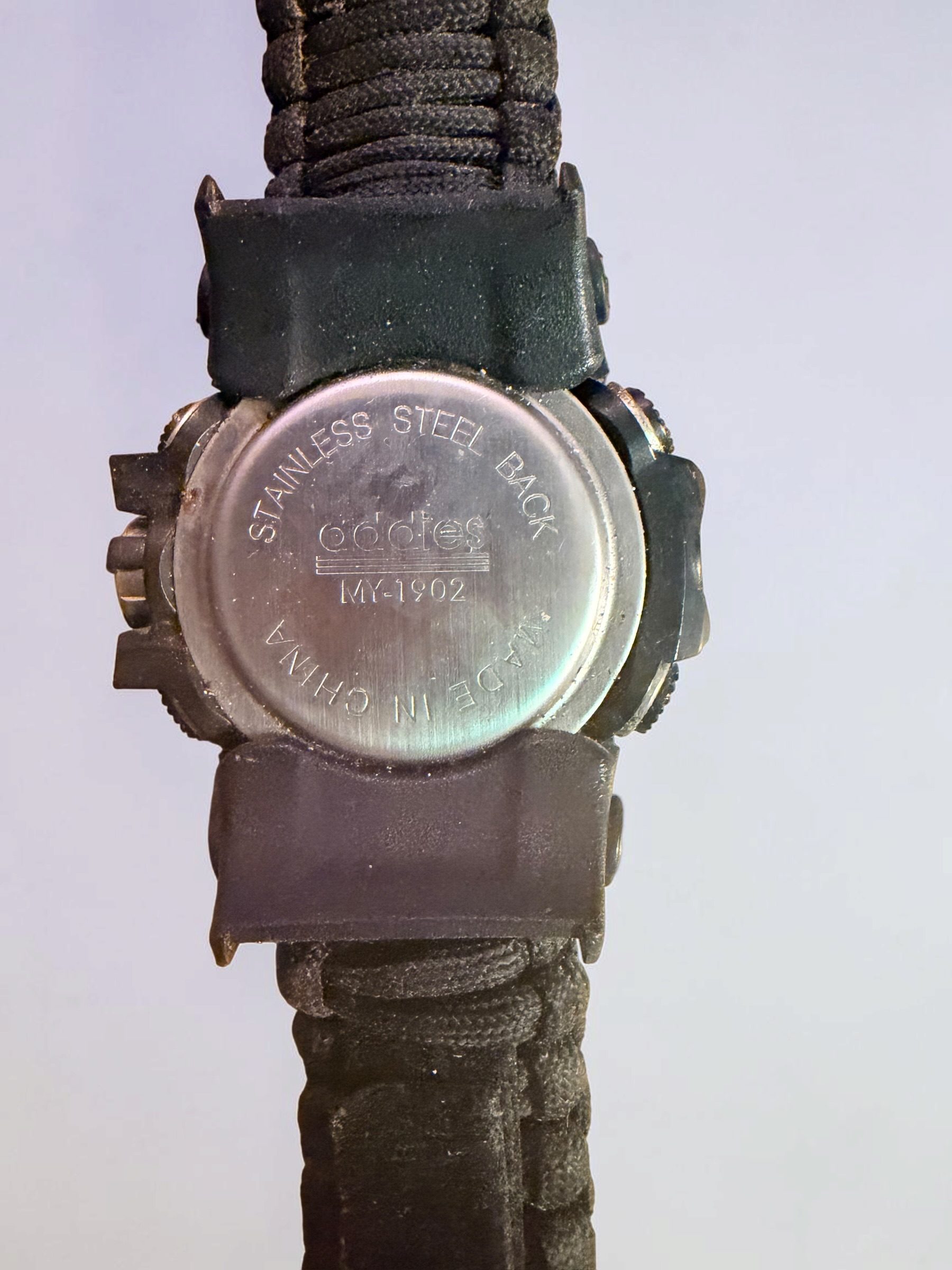 Oddies Black Tactical Paracord Watch with Compass image 3
