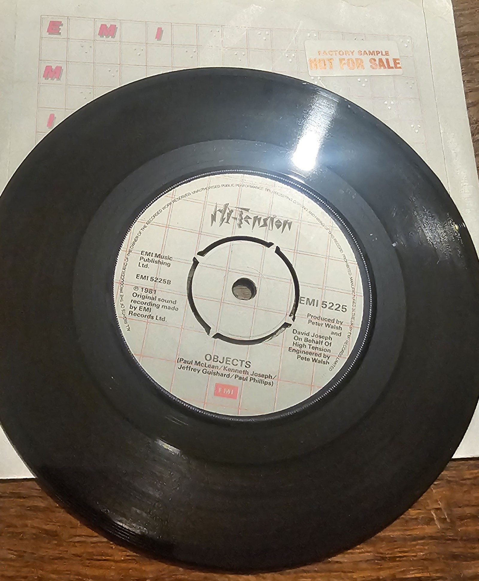 High Tension We've Got The Funk PROMO EMI 5225 7" Vinyl Single