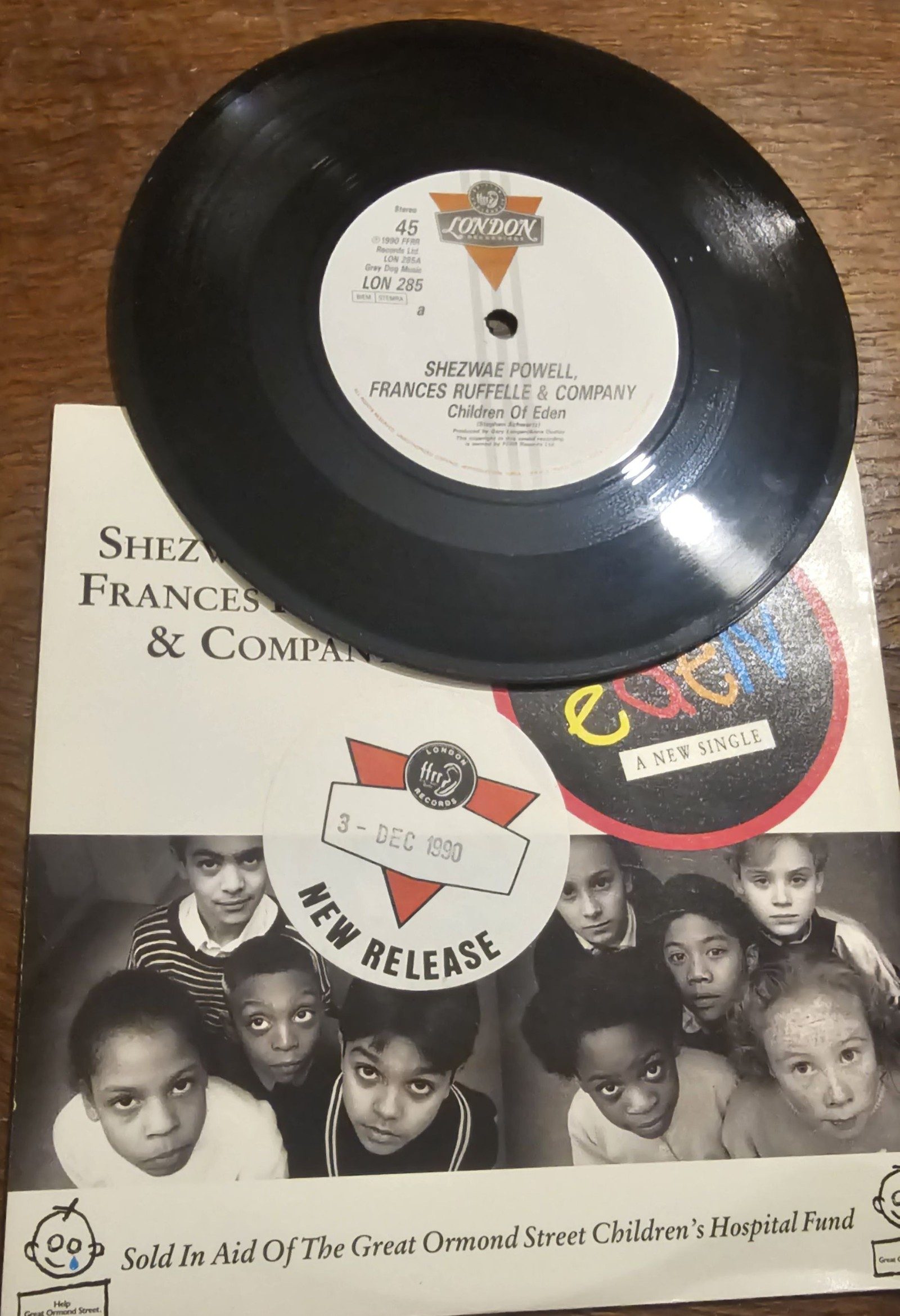 Shezwae Powell Frances Ruffelle & Company Children Of Eden promo LON 285 7"