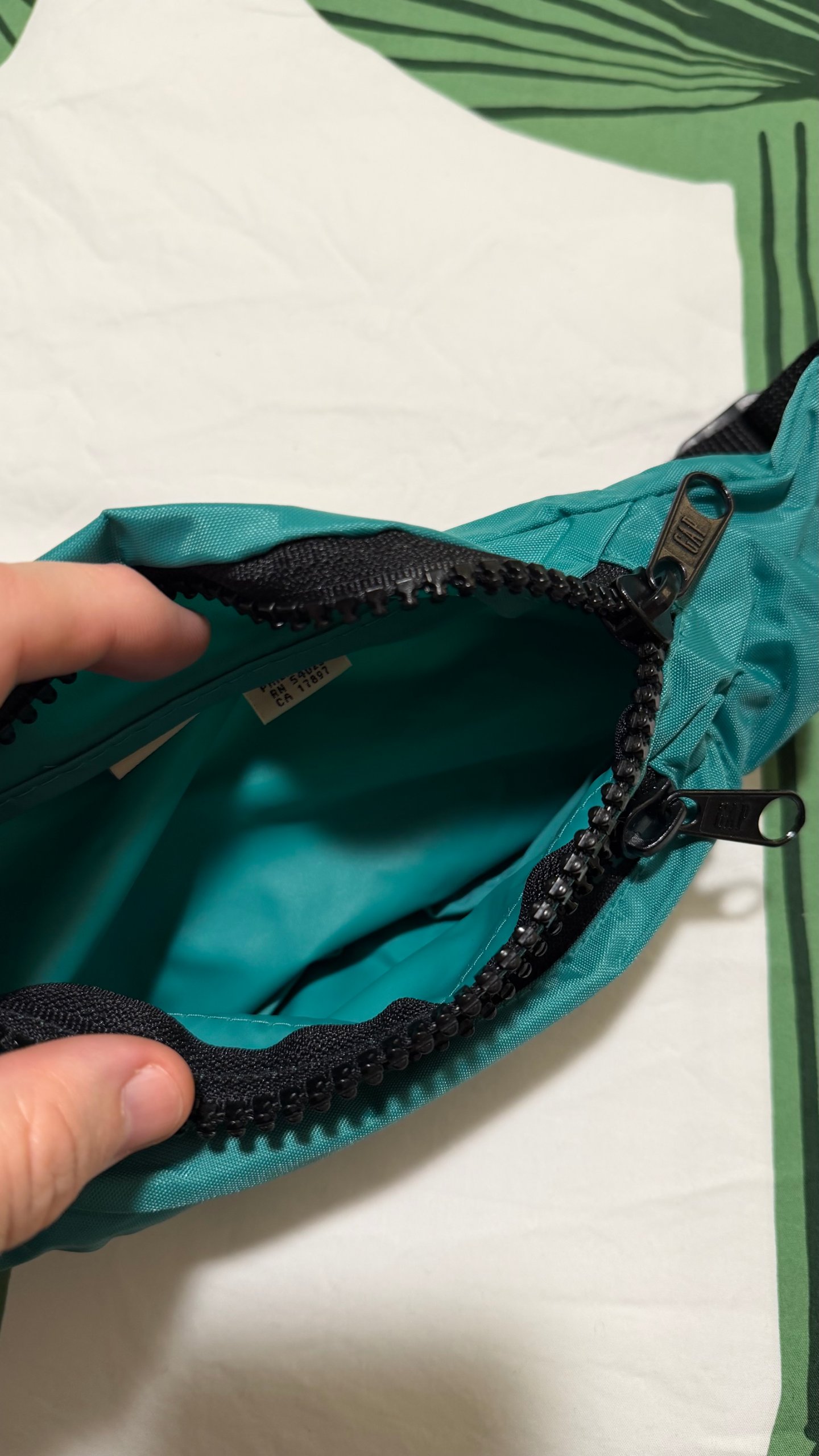 Gap Teal Nylon Sport Fanny Pack Waist Bag image 5