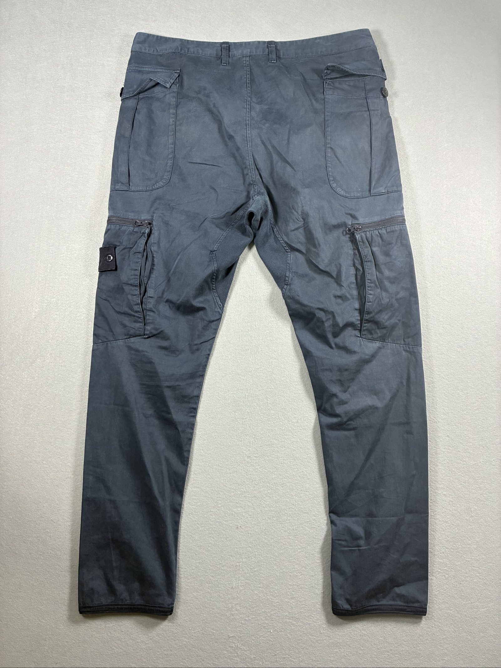Stone Island Navy Shadow Project Cargo Trousers W34 Cotton Blend image 5