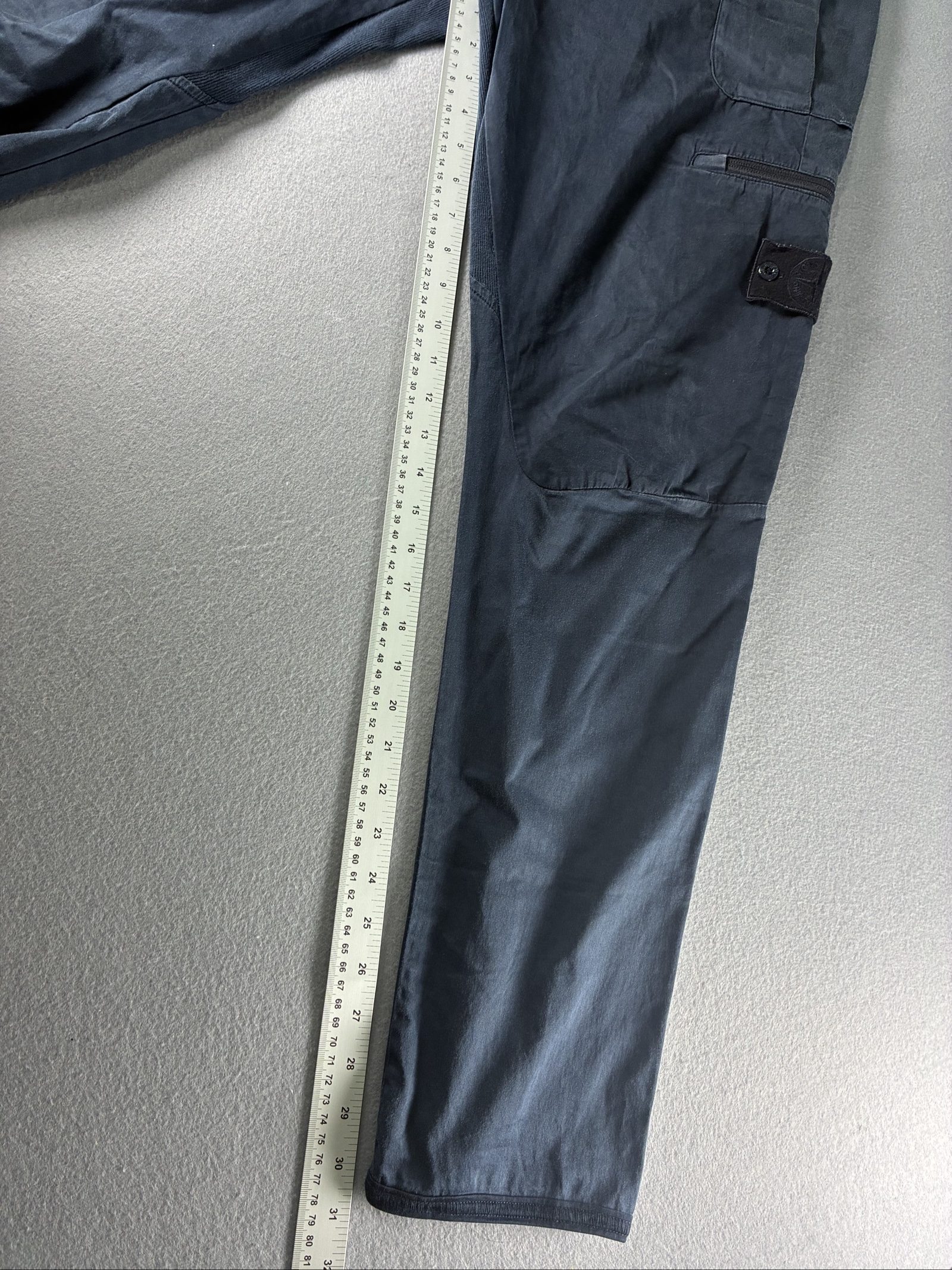 Stone Island Navy Shadow Project Cargo Trousers W34 Cotton Blend image 7