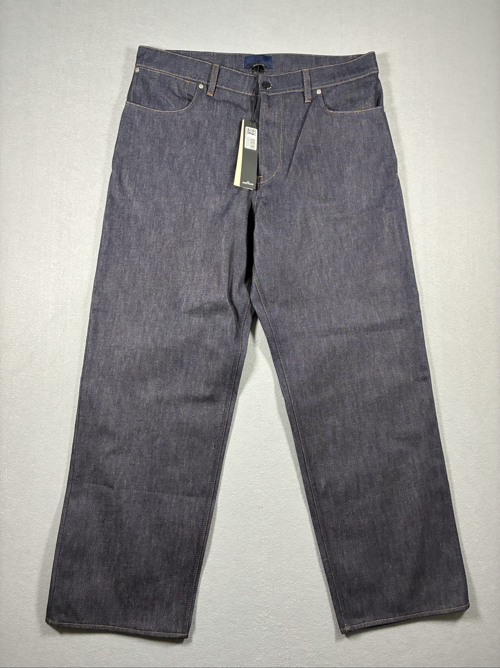 Stone Island Indigo Denim Raw Loose Jeans Size 36 Blue
