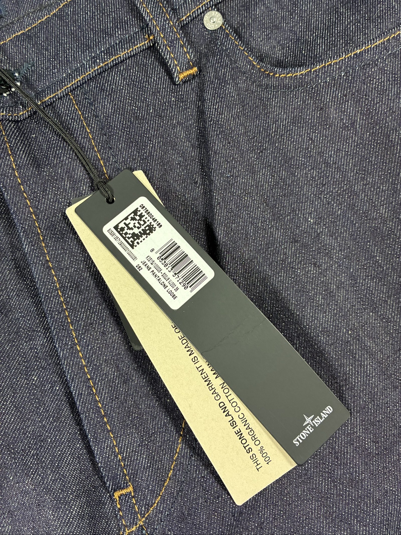 Stone Island Indigo Denim Raw Loose Jeans Size 36 Blue image 4