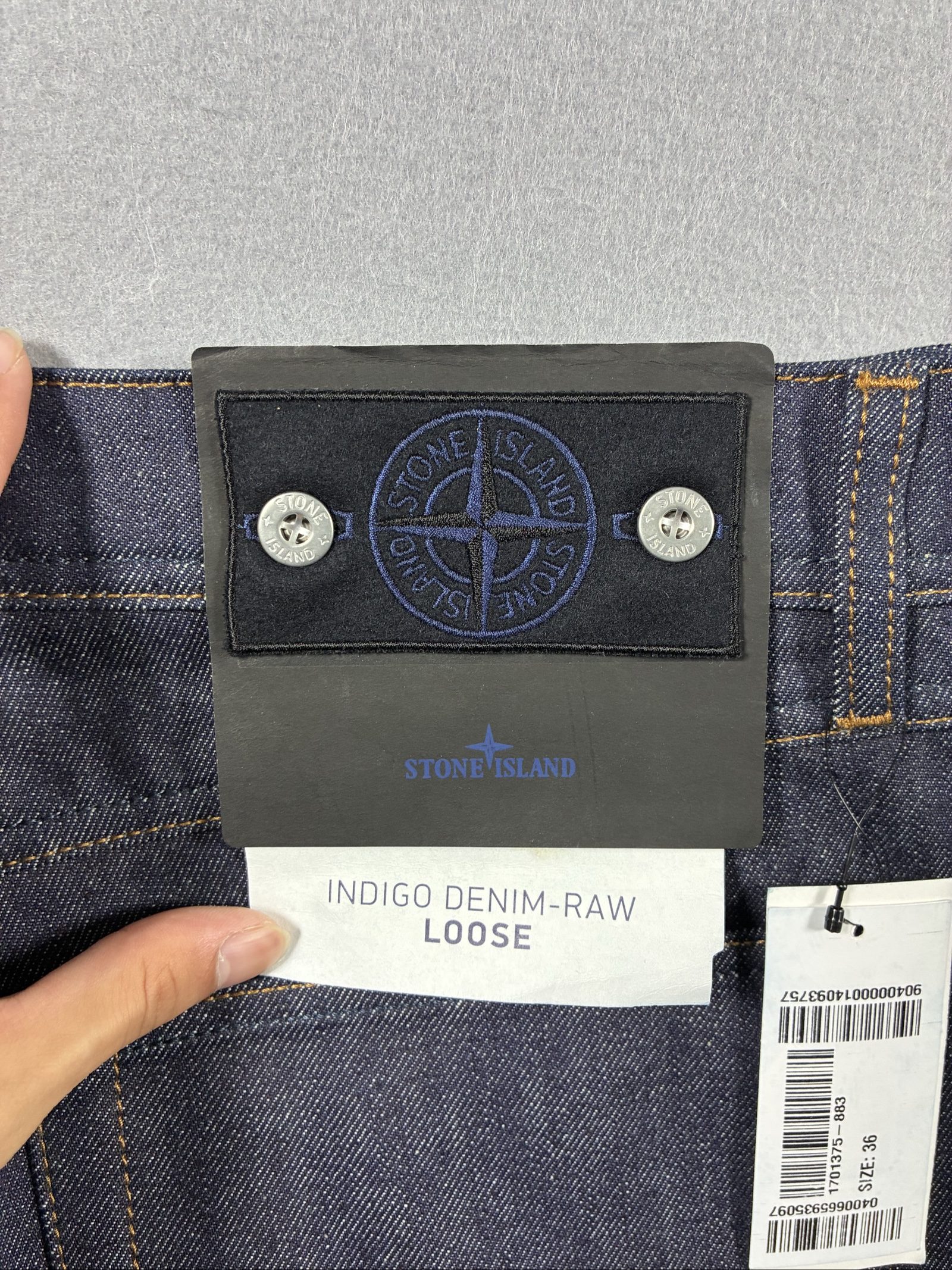 Stone Island Indigo Denim Raw Loose Jeans Size 36 Blue image 5