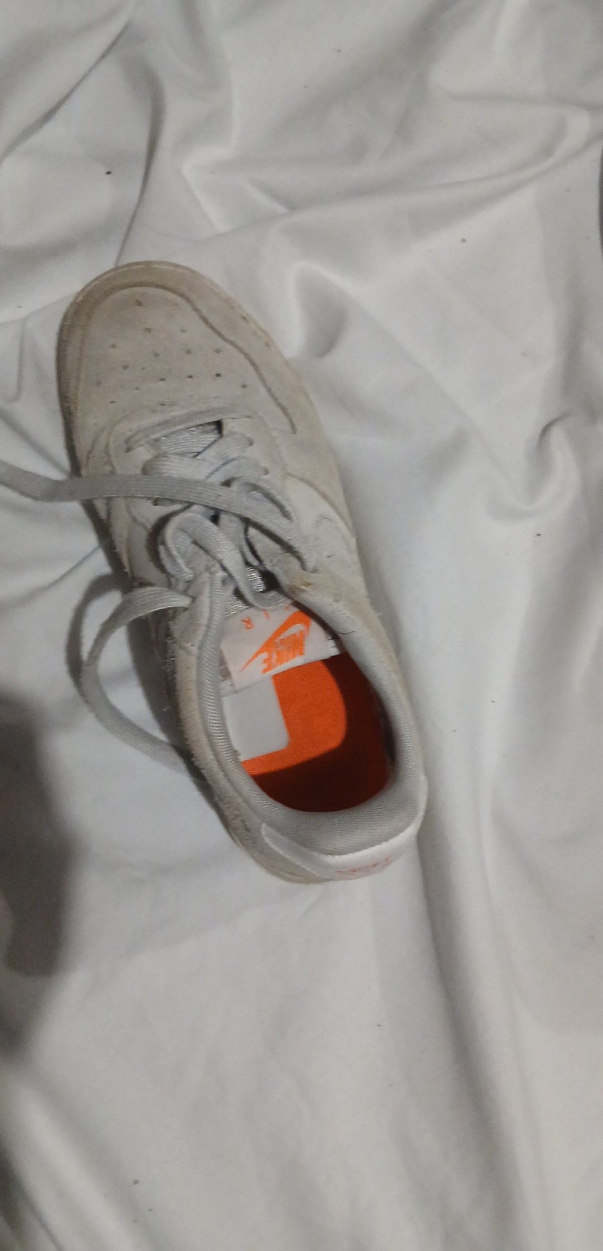 Nike Men Grey & White Suede Air Sneakers image 2