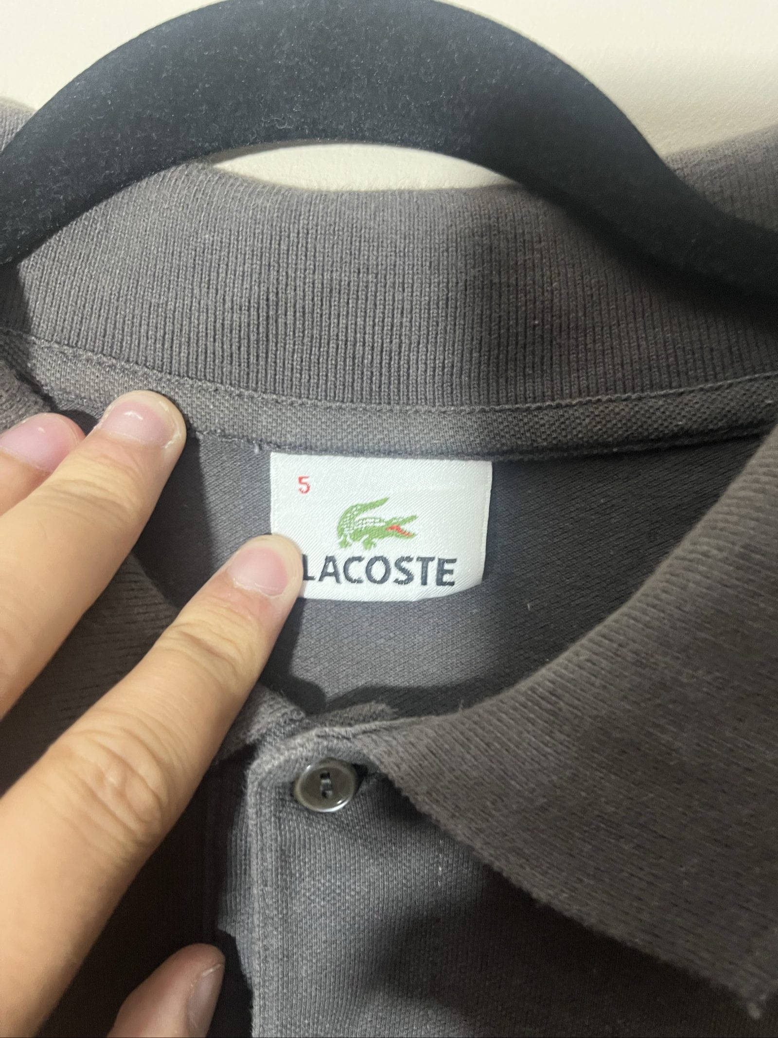 Lacoste Brown Men's Cotton Polo Shirt Size L Classic Fit image 2