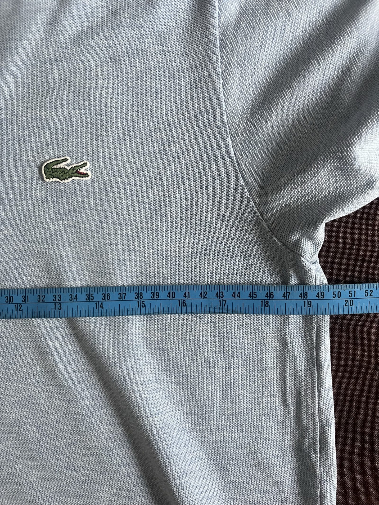 Lacoste Men's Light Blue Polo Shirt Medium Classic Fit image 5