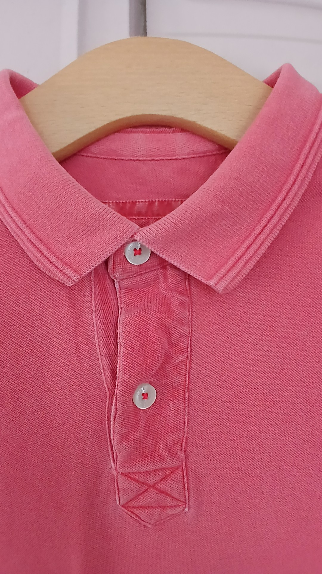 Crew Pink 100% Cotton Polo Shirt Embroidered Logo Medium image 4
