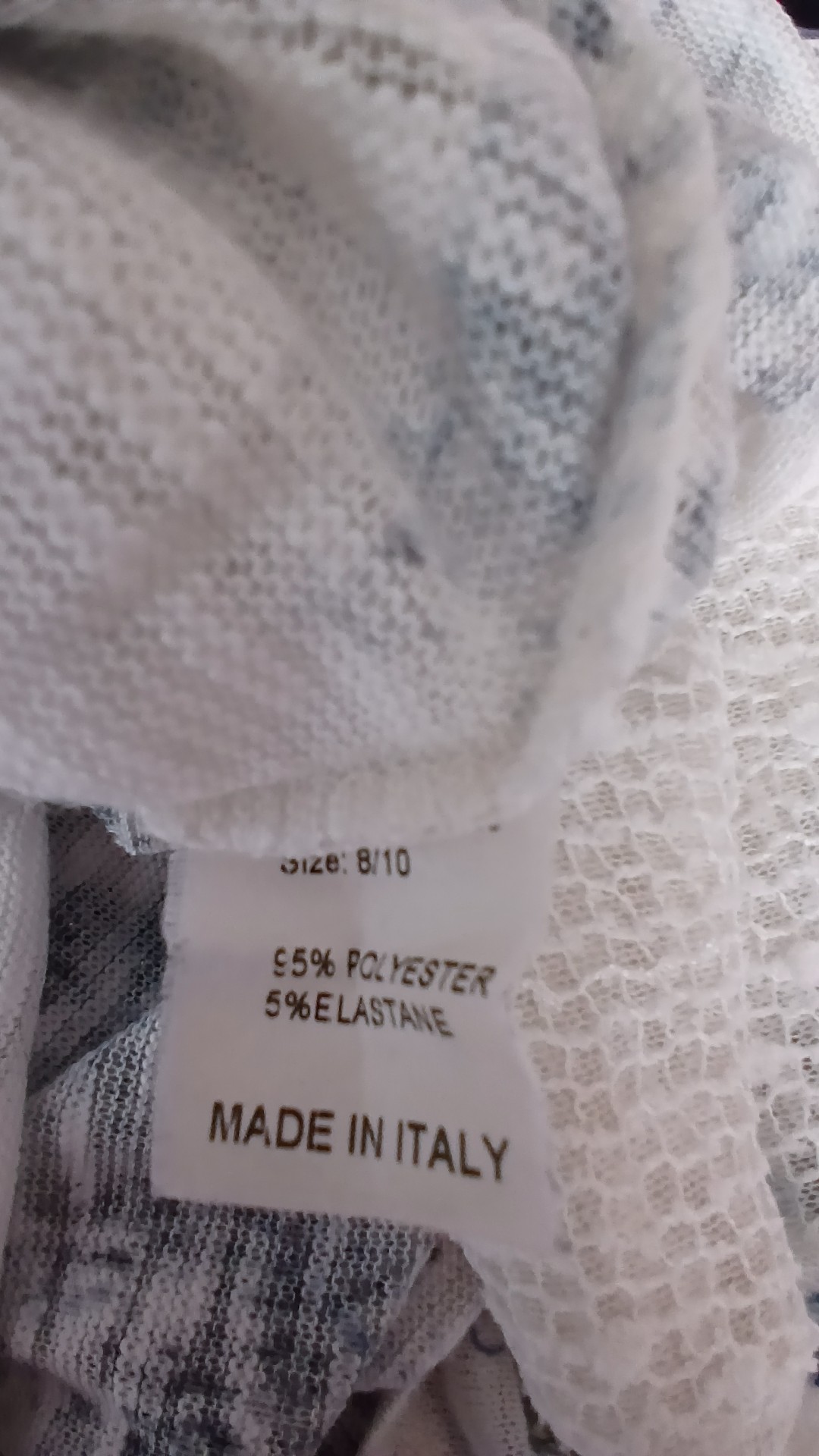 Izabel London White Floral Knit Sequin Top, Roll Tab Sleeve UK 8/10 image 7
