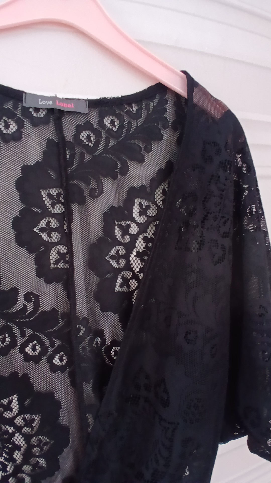 Love Label Black Lace Bolero Top UK L image 3