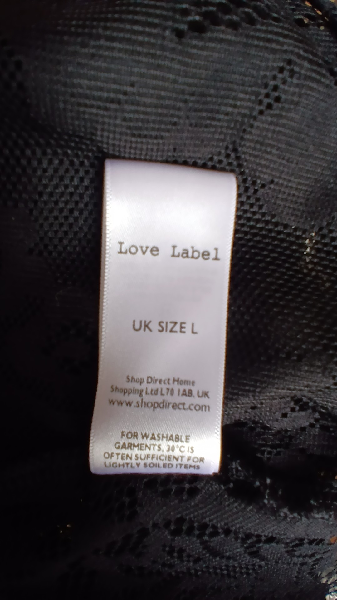 Love Label Black Lace Bolero Top UK L image 6