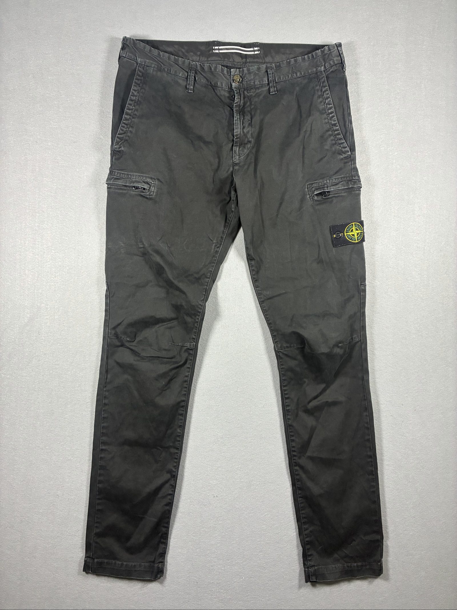 Stone Island Black Cargo Trousers Waist 36